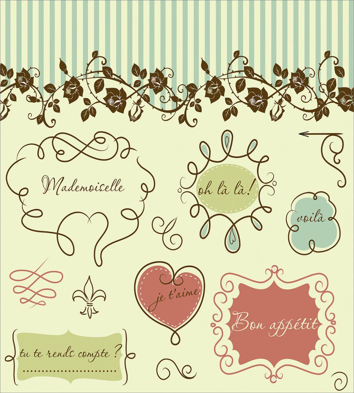 Vintage France Doodle — Pattern