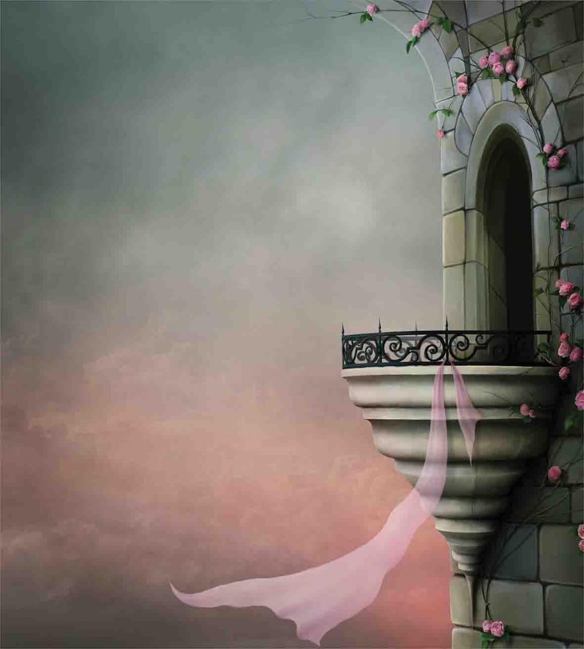 Old Medieval Tower Rose — Pattern