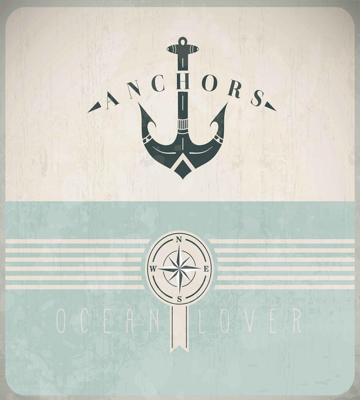 Vintage Marine Anchor — Pattern