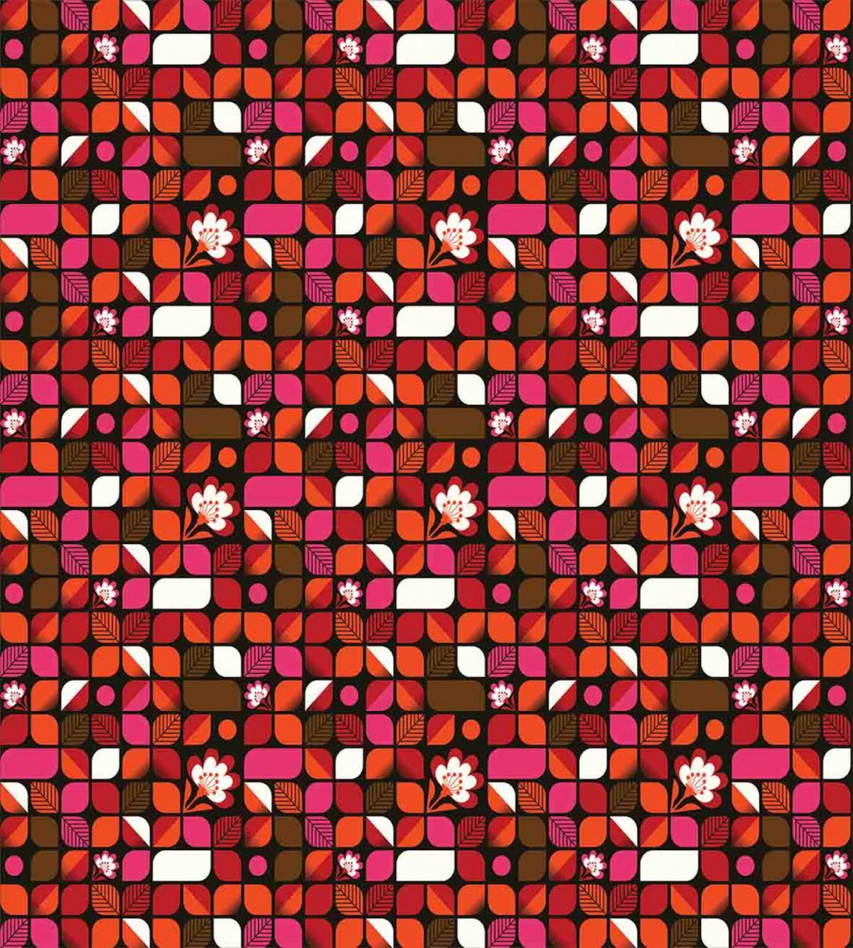 Floral Vibrant Squares — Pattern