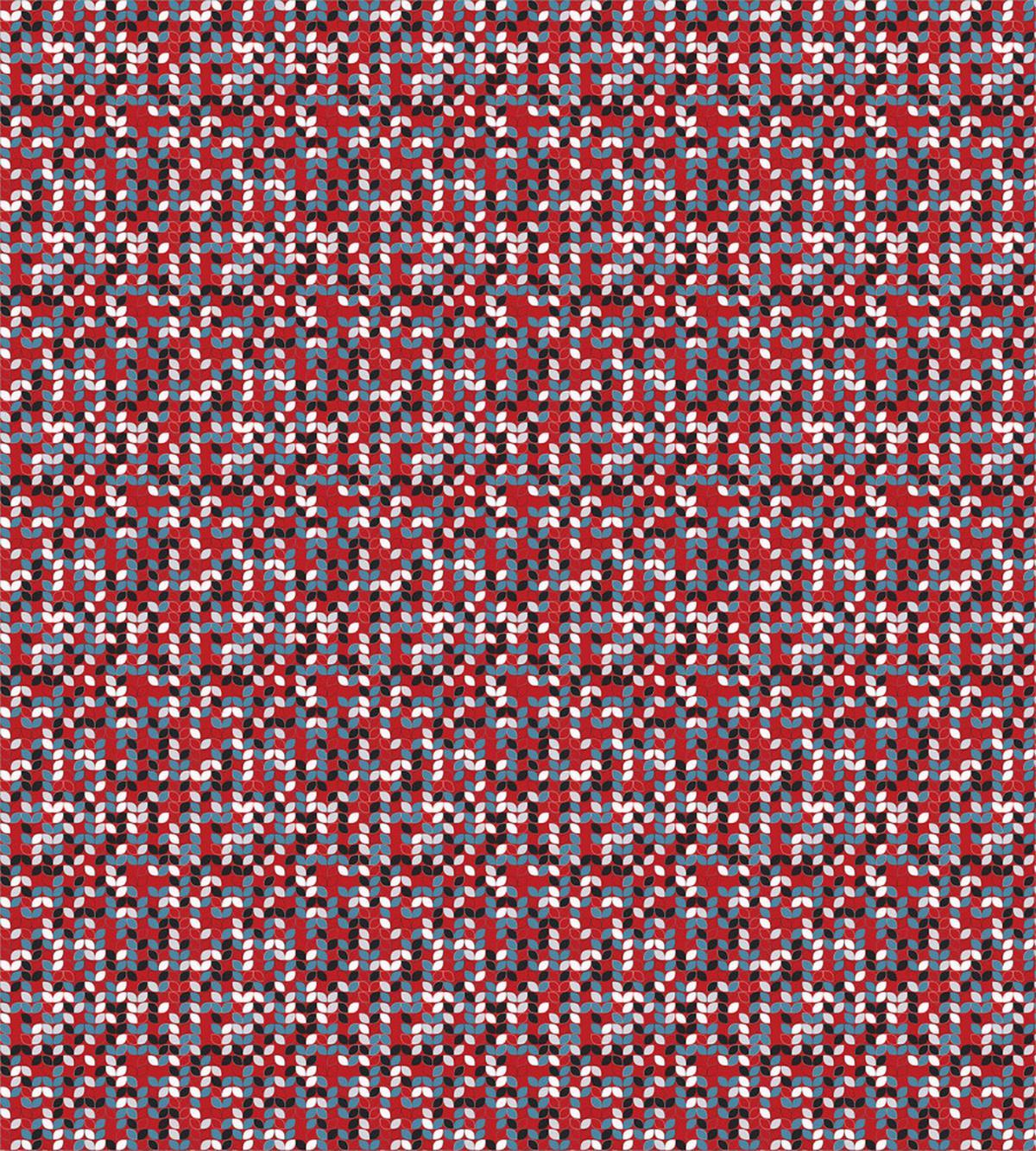 Colored Leaf-like Shapes — Pattern