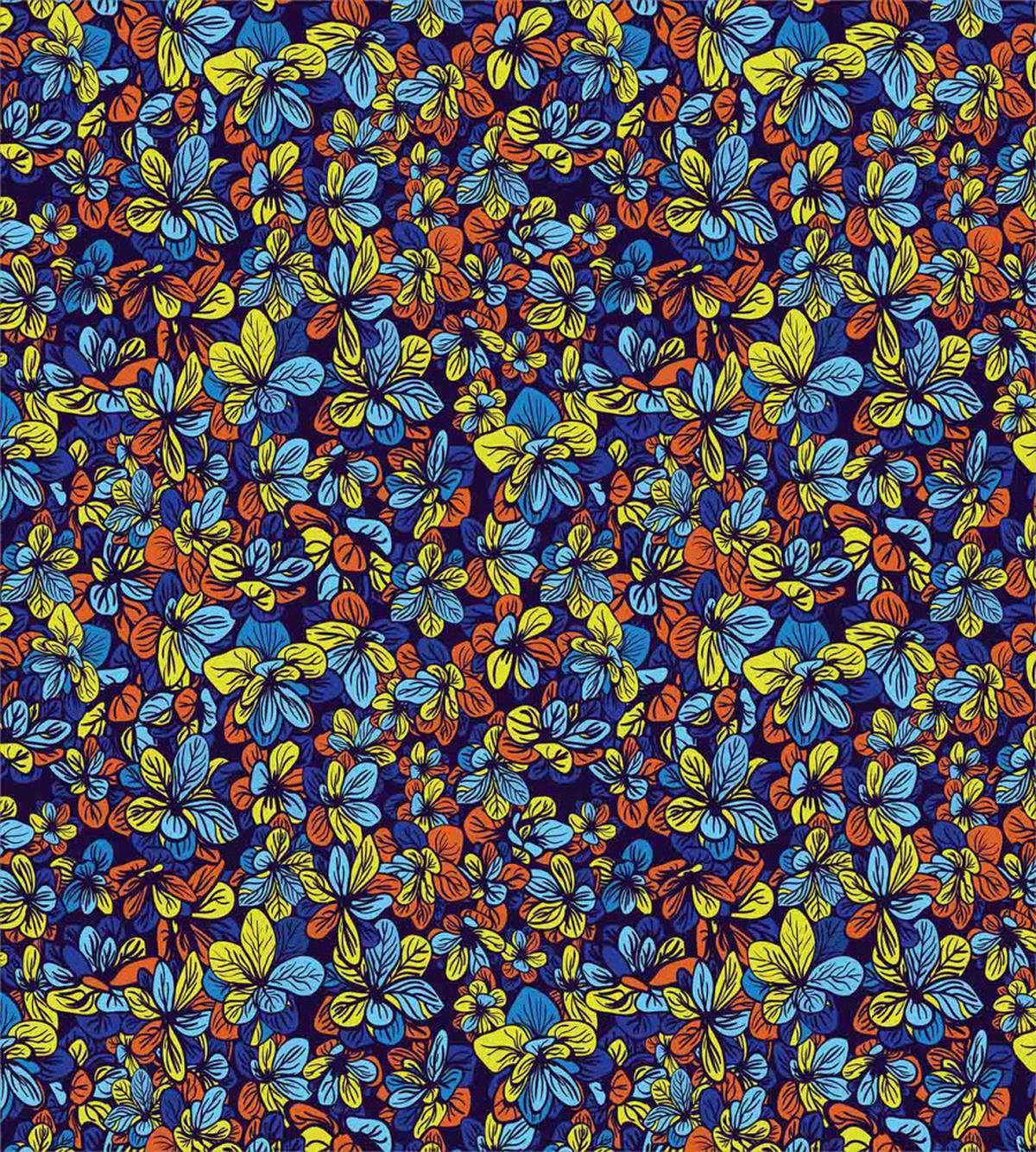 Vibrant Blooms — Pattern