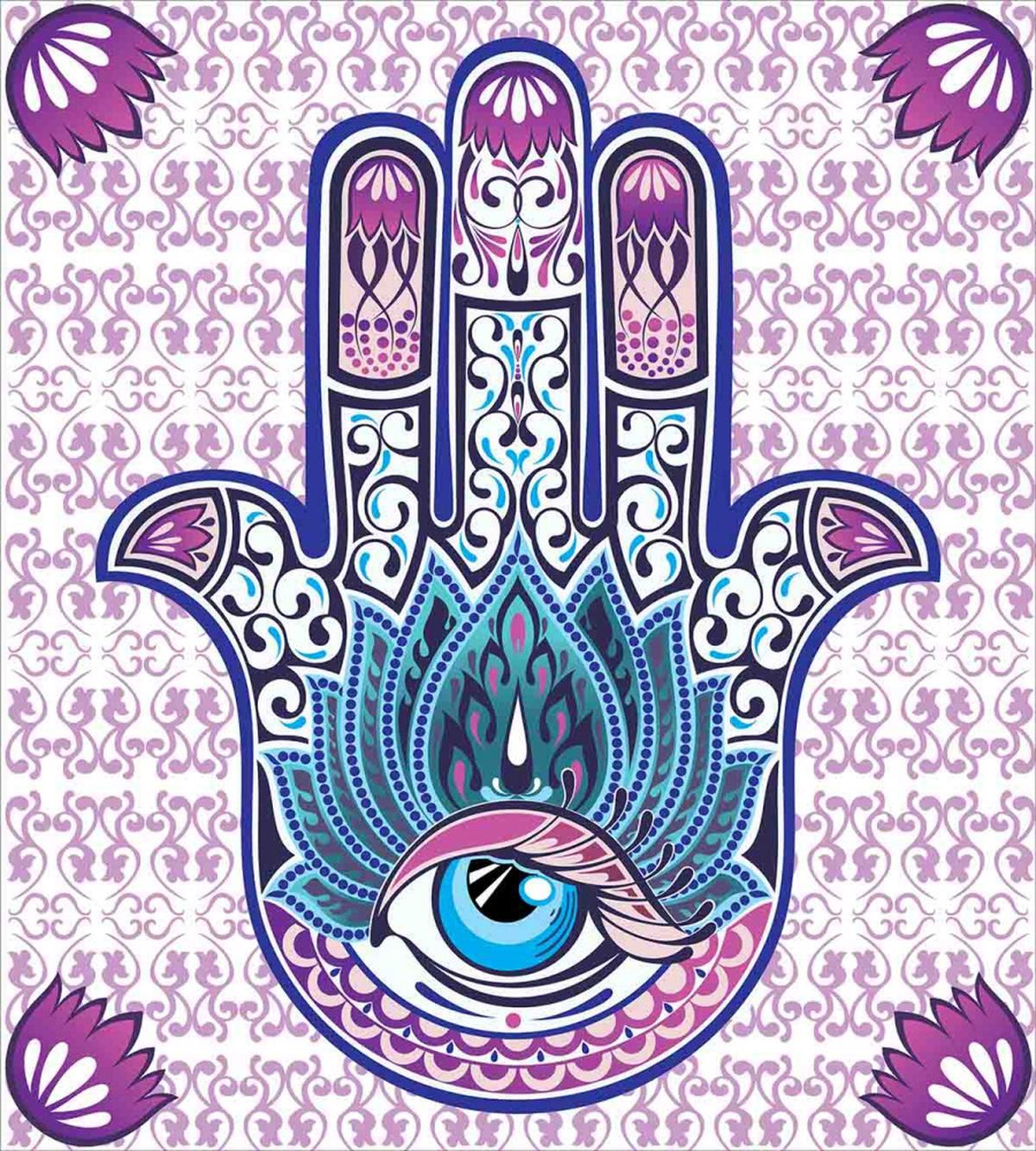 Oriental Mehndi Hand — Pattern
