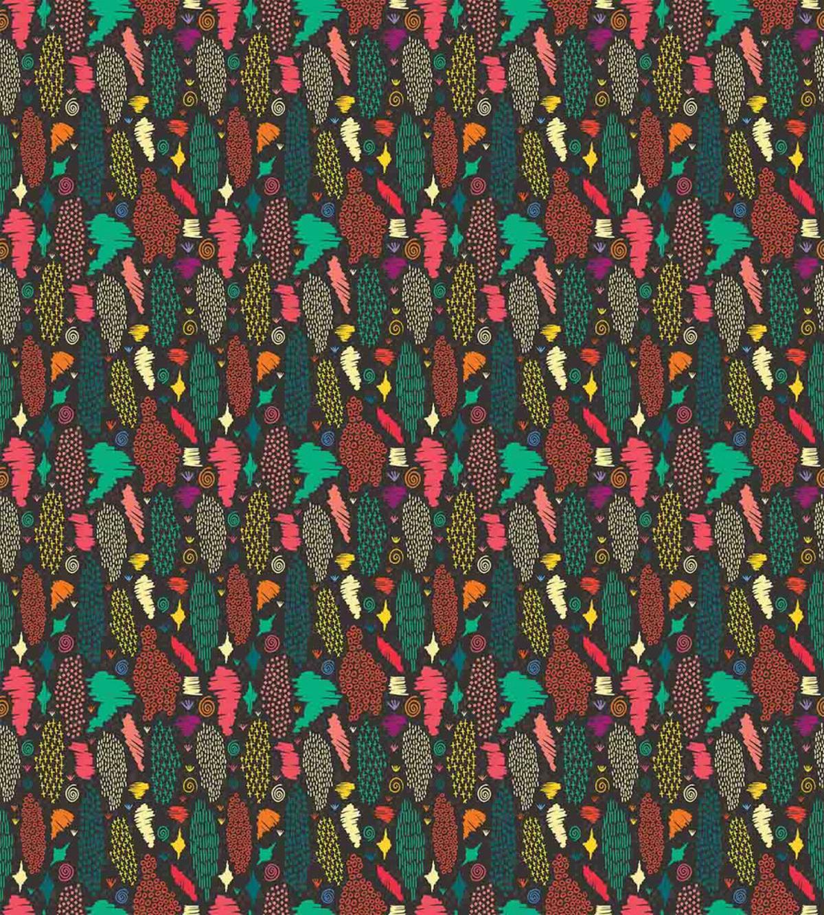 Tribal Shapes Spirals — Pattern