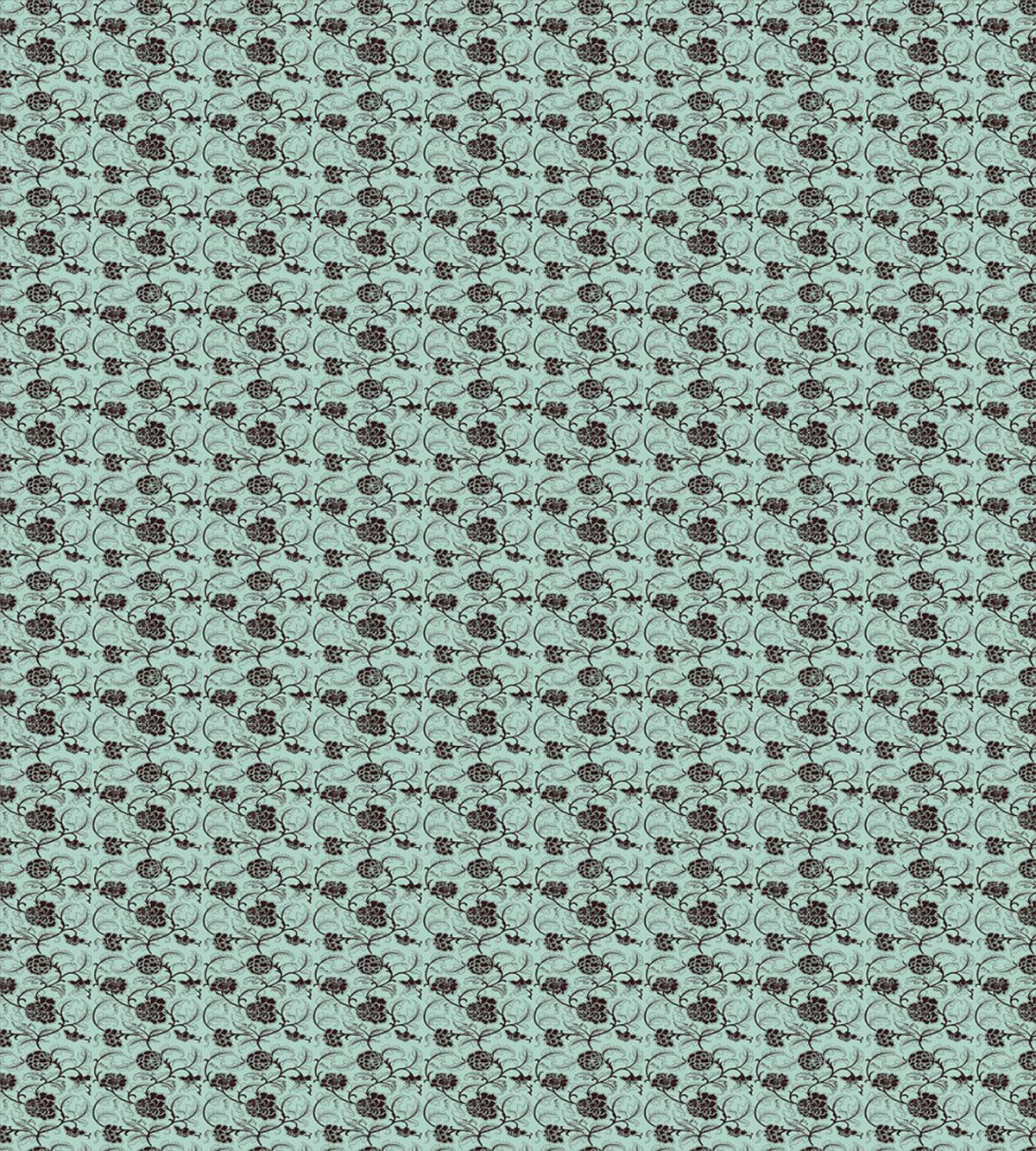 Chinese Curlicue Flowers — Pattern