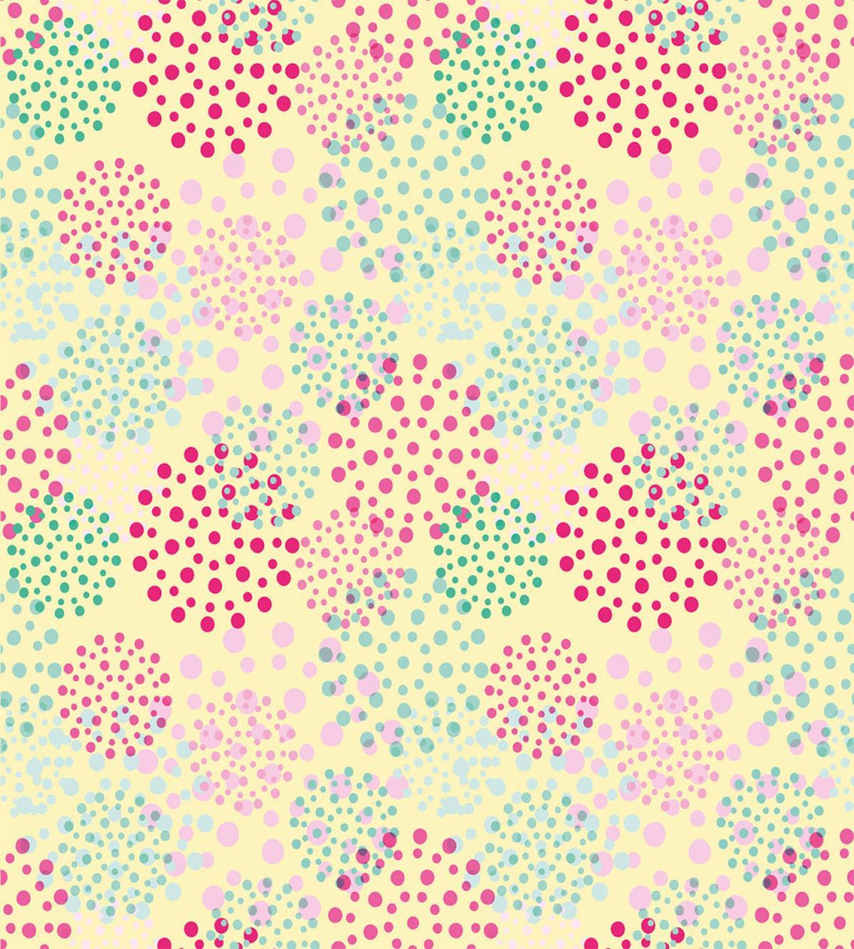 Flowers Polka Dots — Pattern