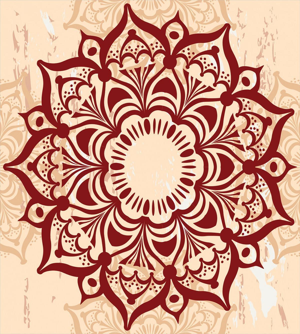 Round Cultural Ornament — Pattern