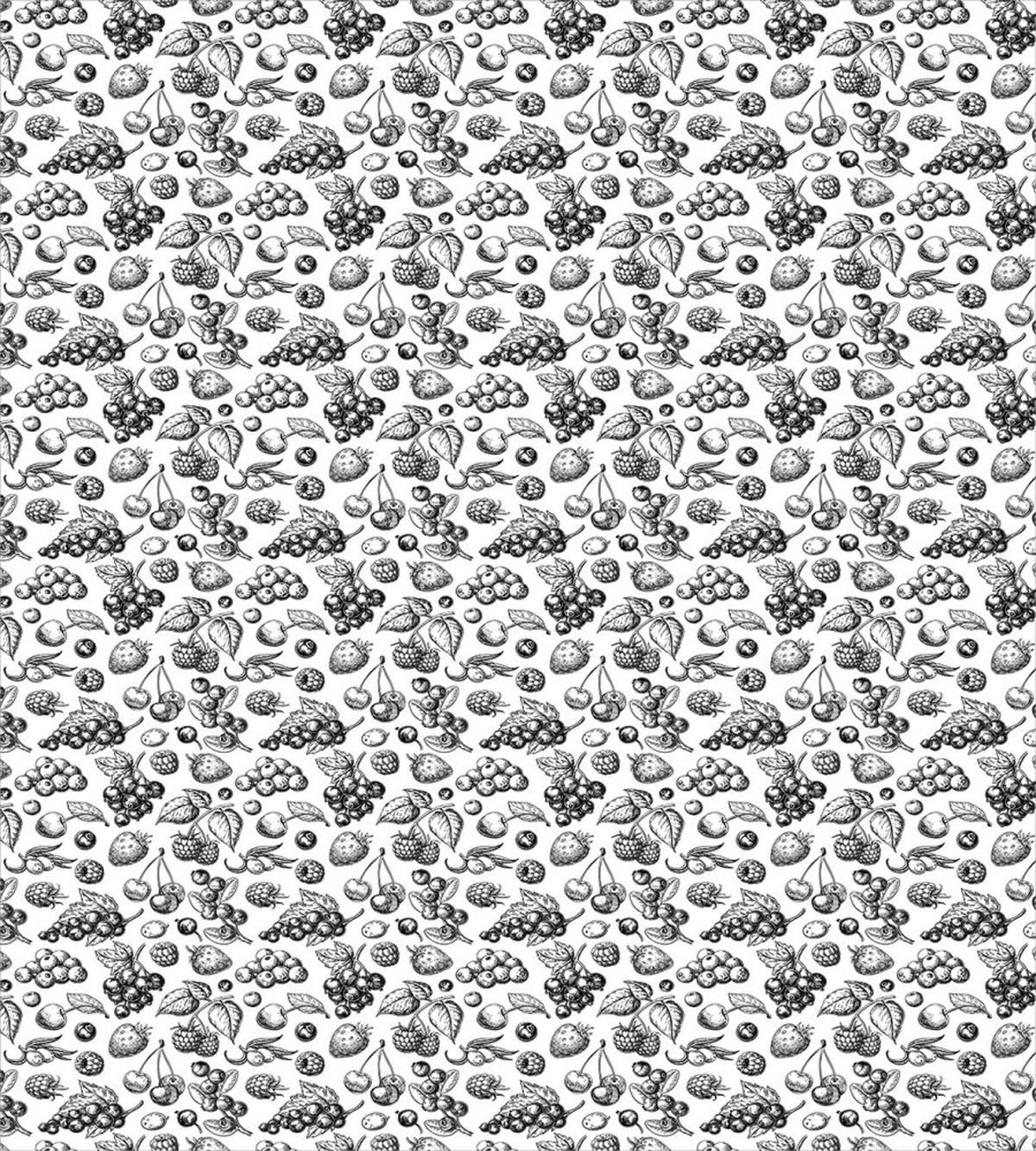 Nostalgic Engraving Berries — Pattern