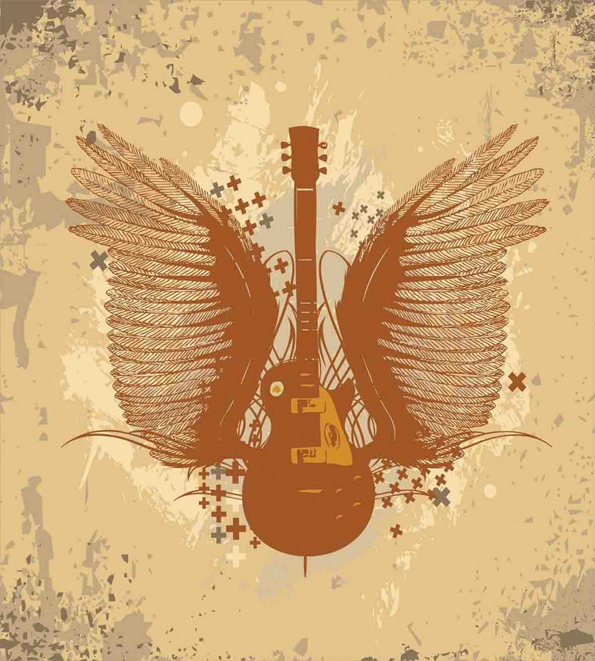 Guitar with Wings — Pattern