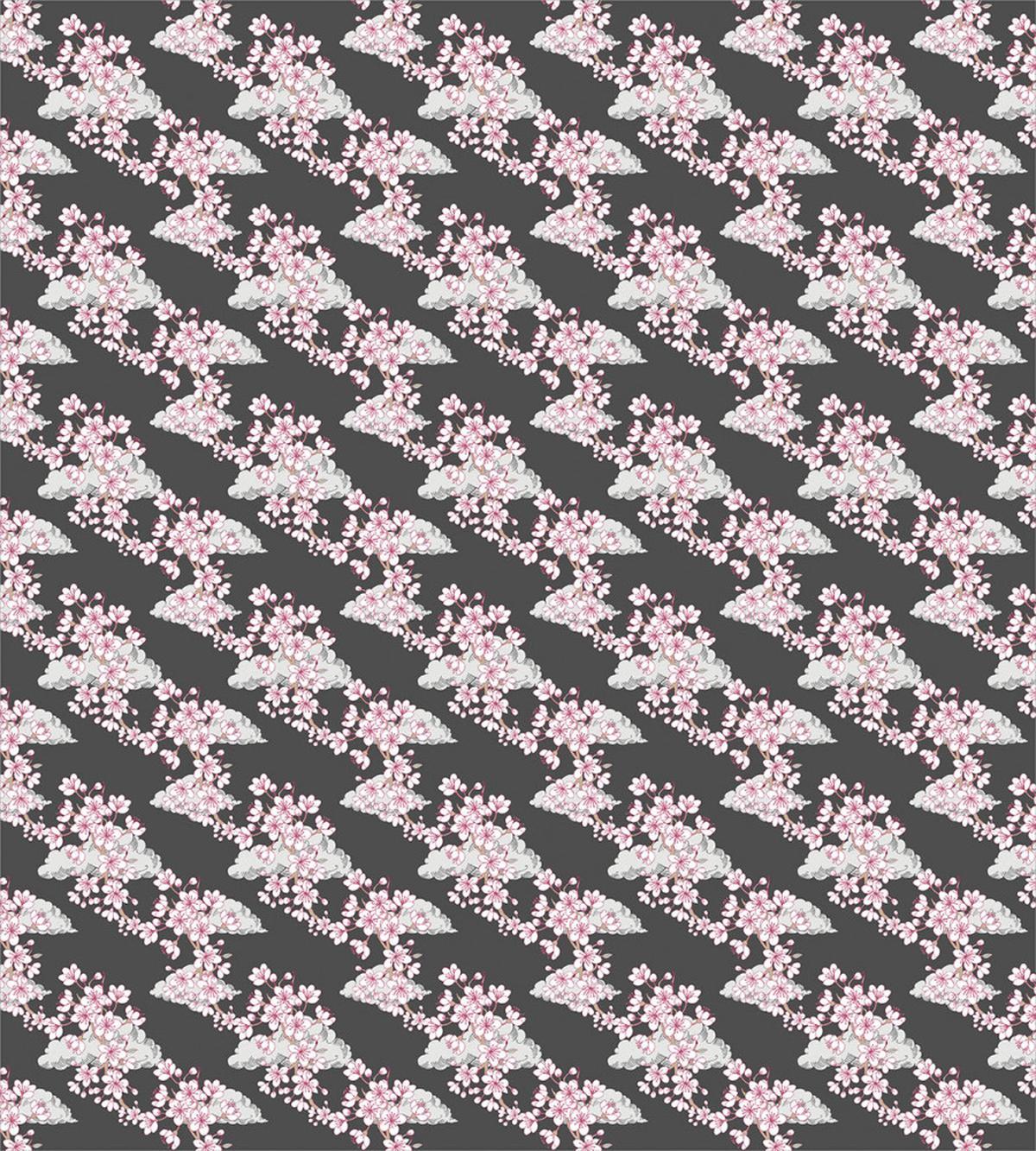 Sakura Branches Greyscale — Pattern
