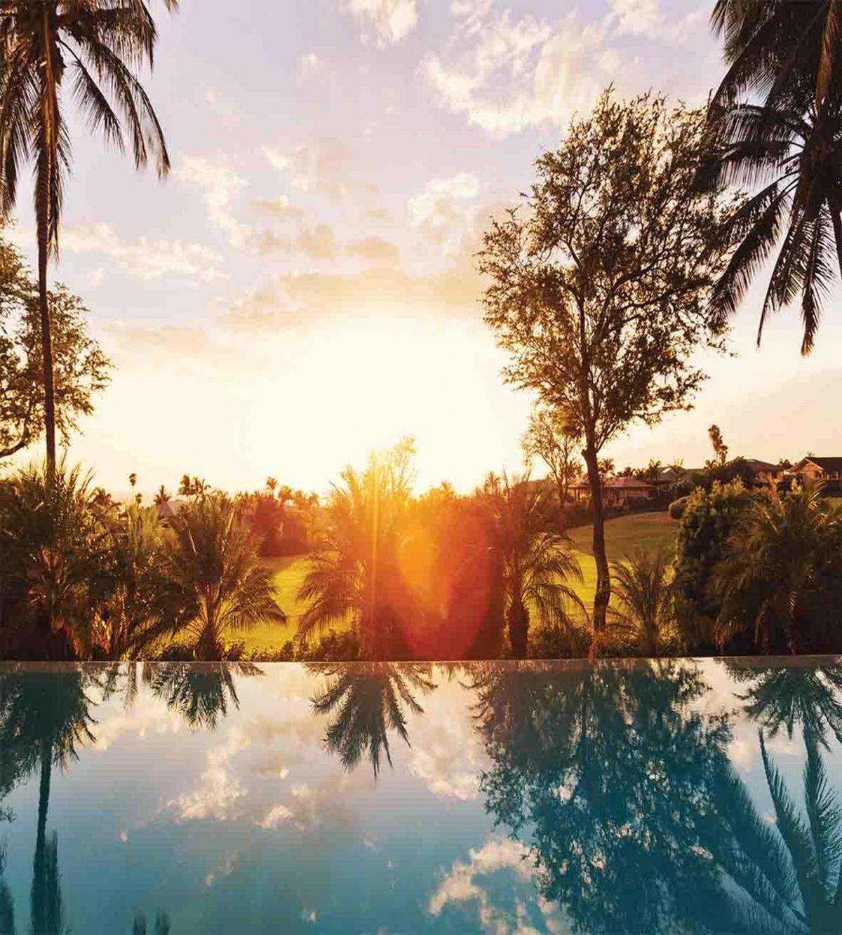 Swimming Pool Sunset — Pattern