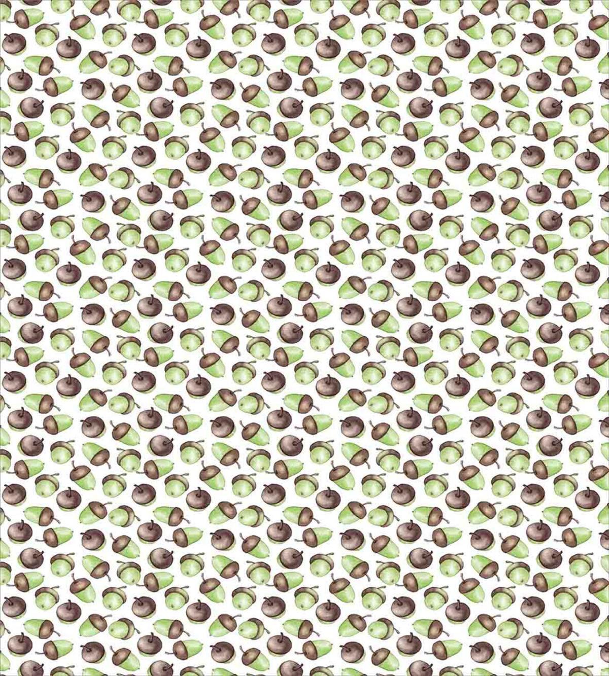 Watercolor Oak Seeds — Pattern