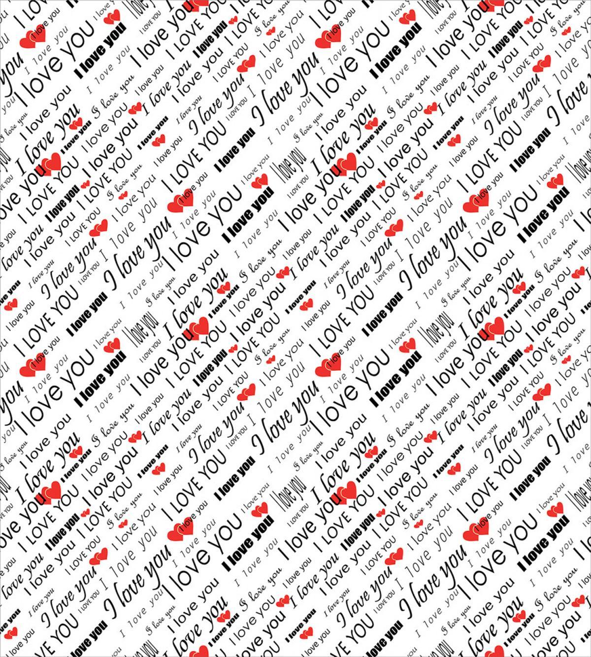 Romance Words Hearts — Pattern