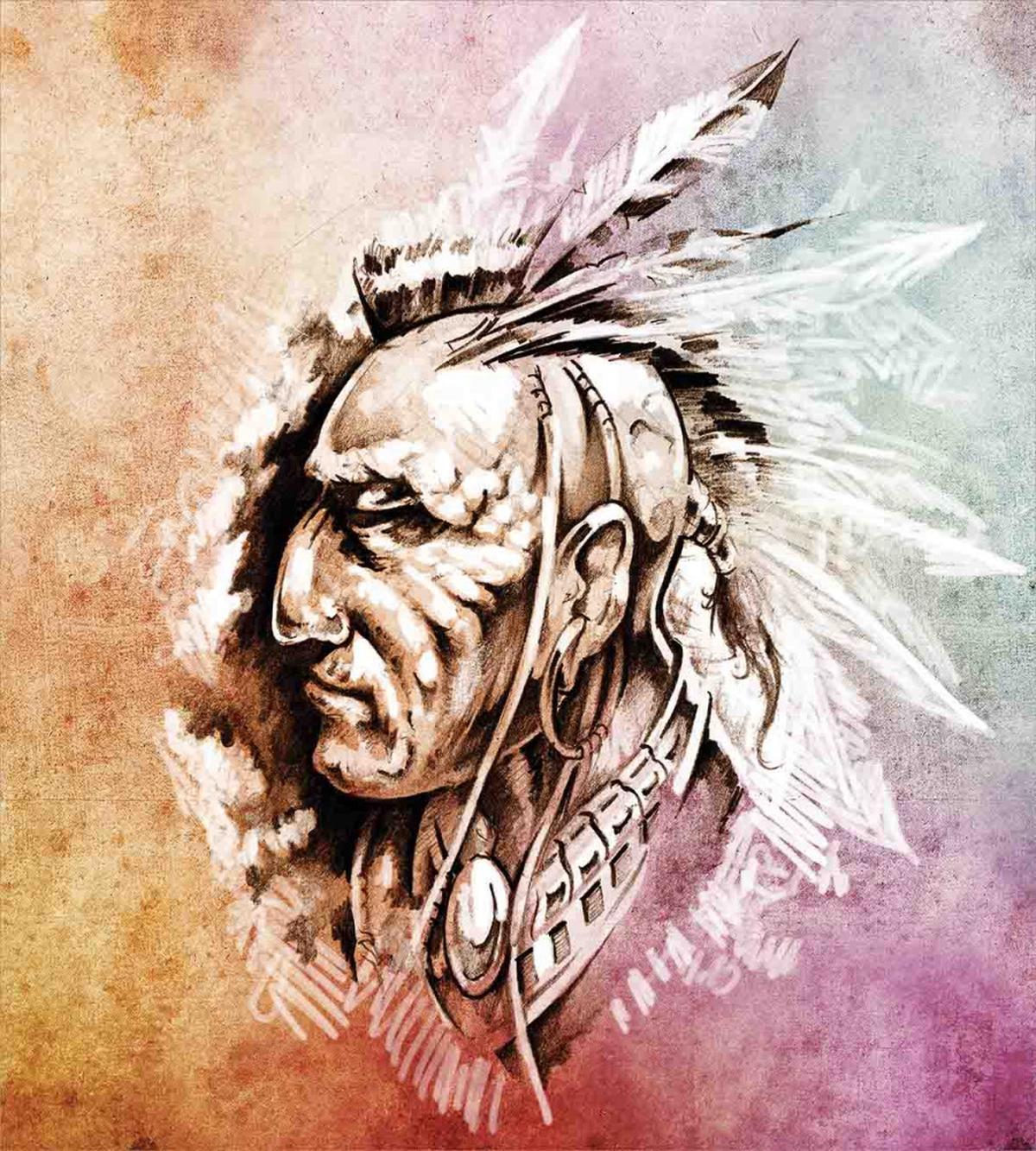 American Native Sketch — Pattern