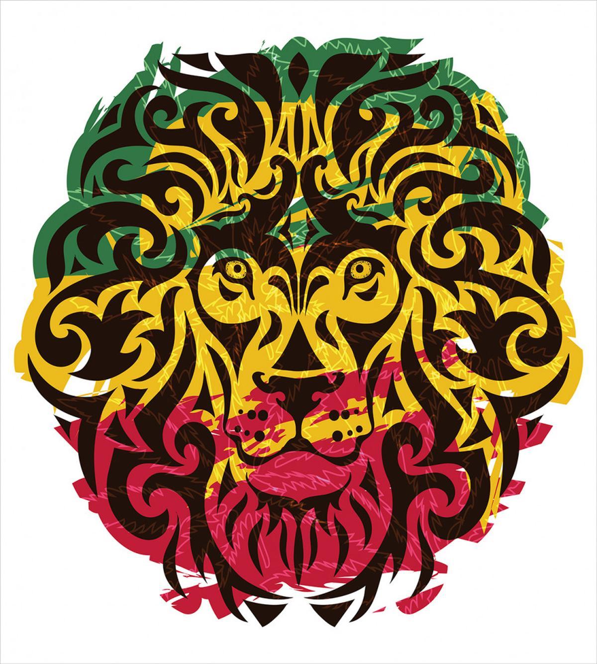 Ethiopian Wild Lion Head — Pattern