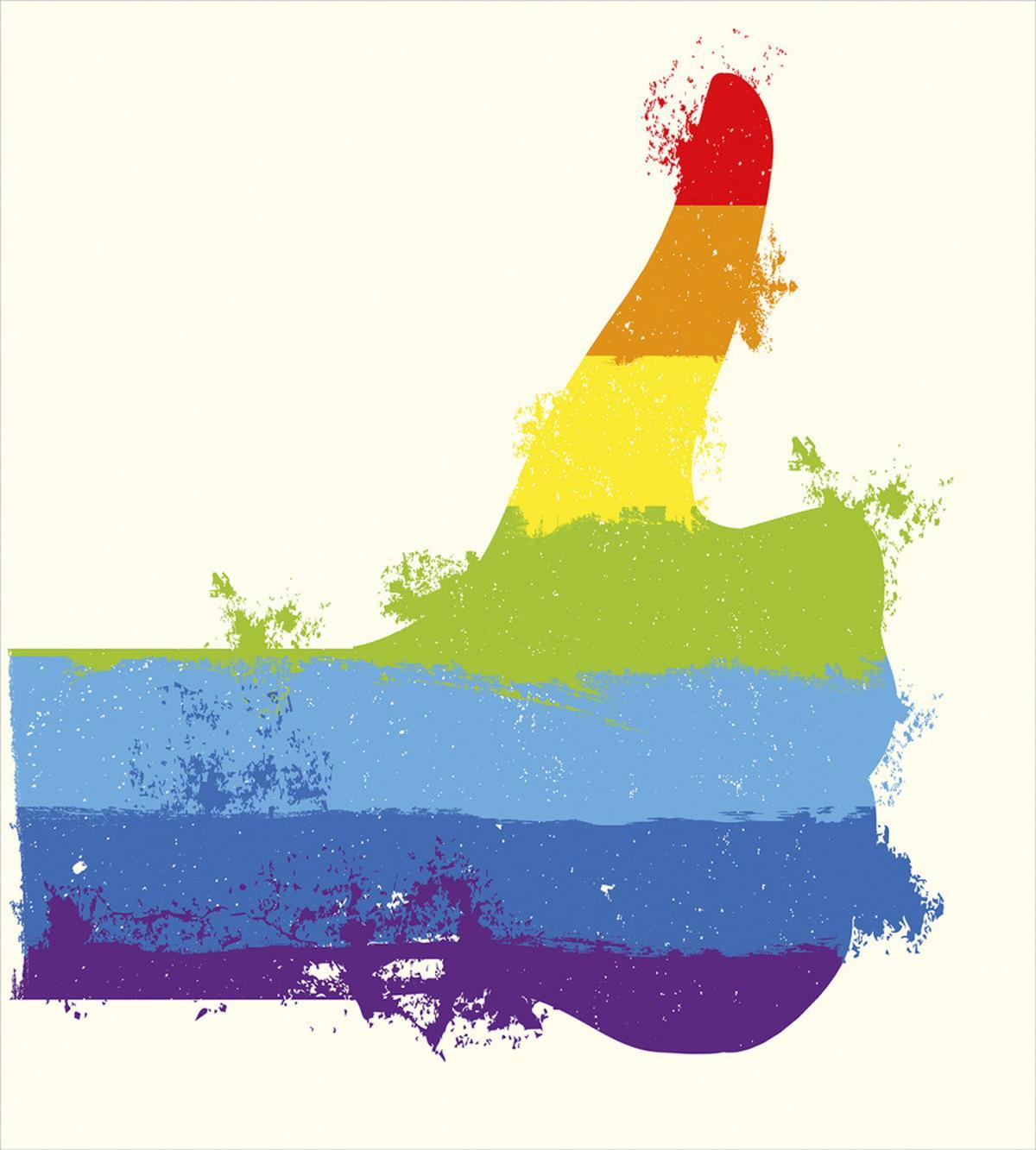 Grungy Thumbs up Art — Pattern