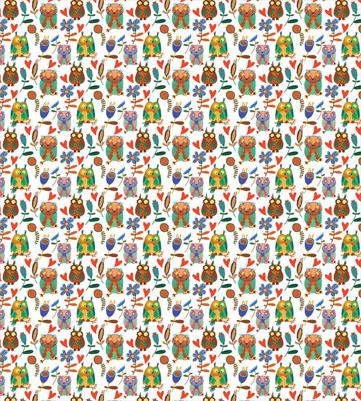 Cheerful Birds Flowers — Pattern