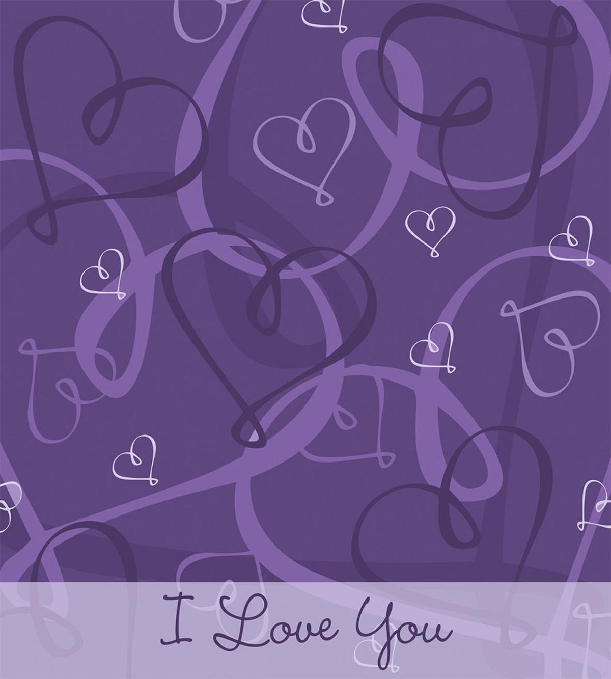 Indigo Purple Hearts — Pattern