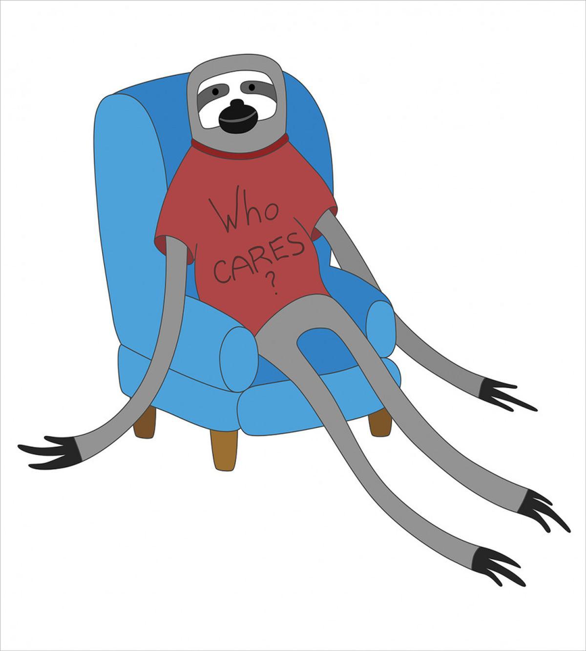 Urban Sloth Who Cares — Pattern