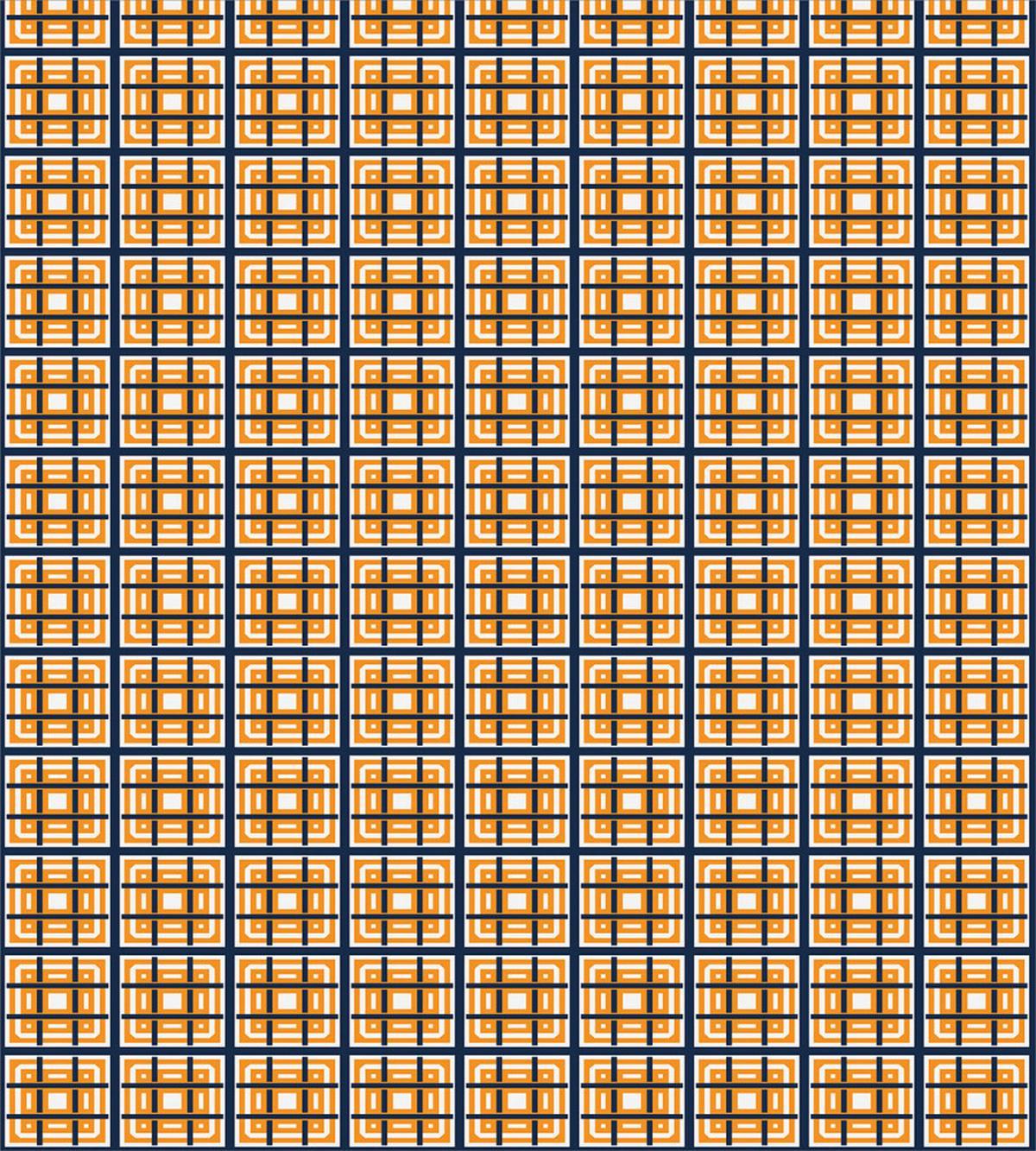Modern Geometric Art Grid — Pattern