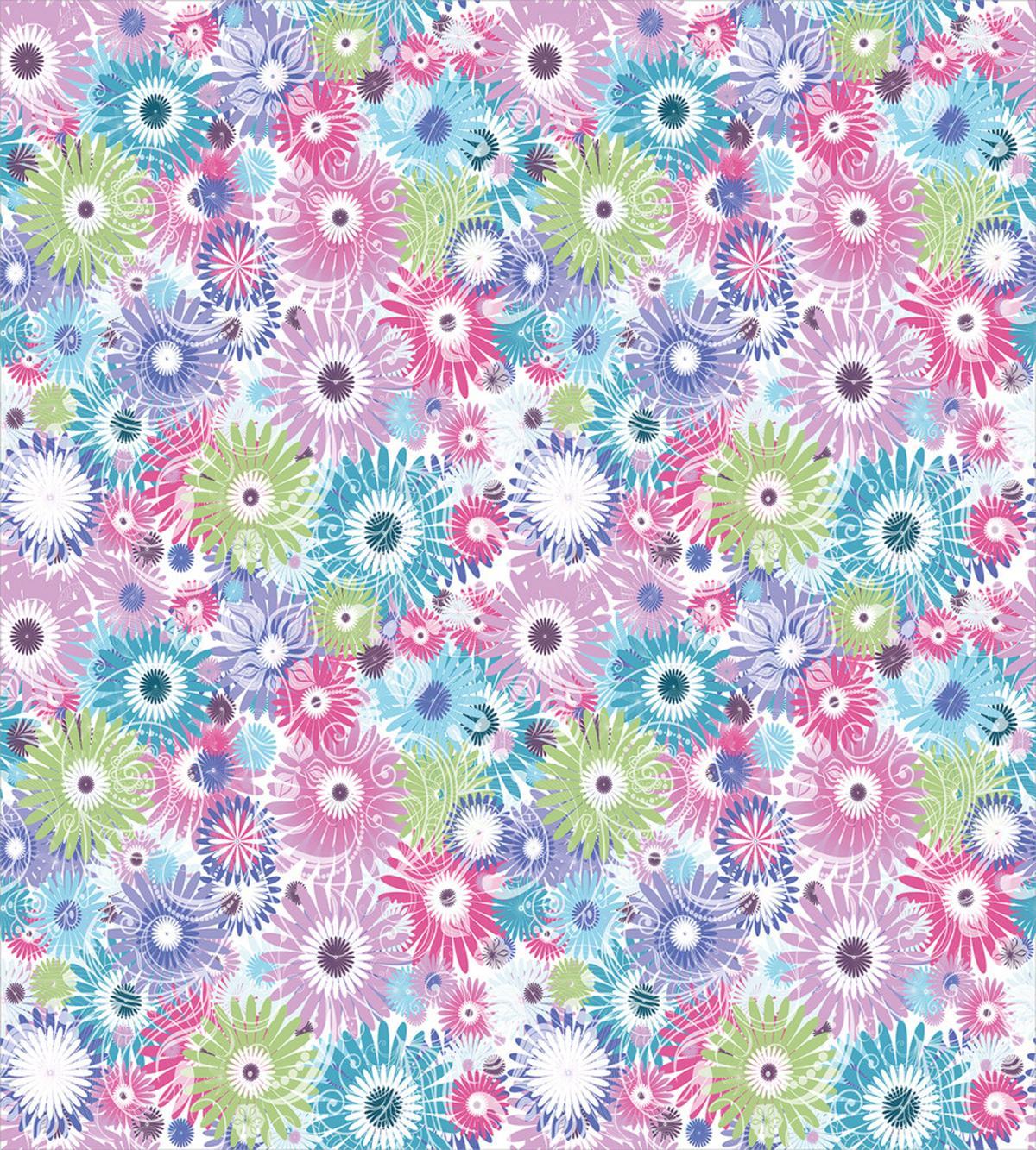 Colorful Vintage Curls — Pattern