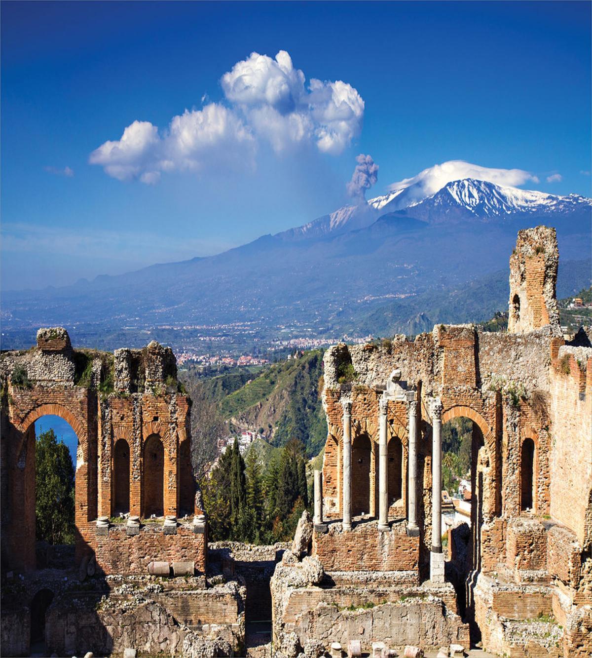 Greek Roman Ruins Landscape — Pattern