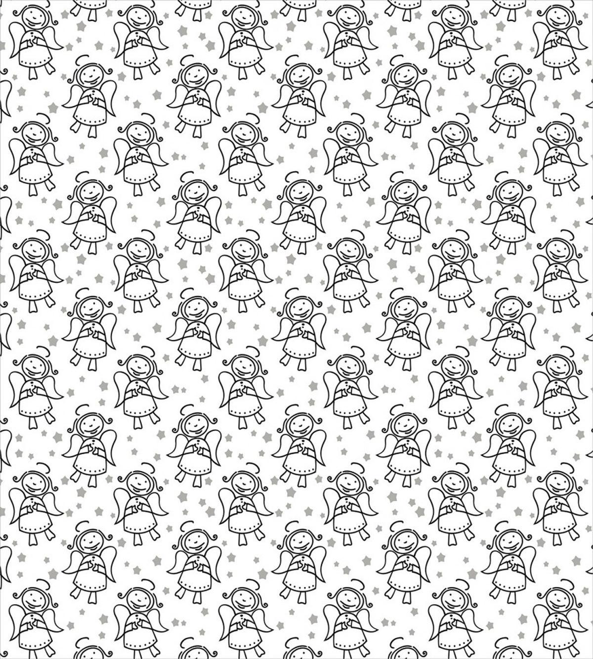 Xmas Winged Girl Stars — Pattern