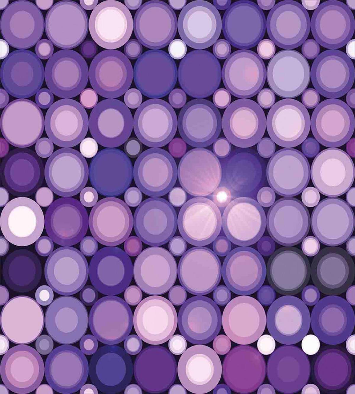 Geometric Violet Circles — Pattern