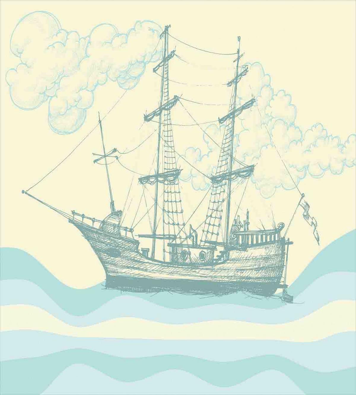 Ship Waves Clouds — Pattern