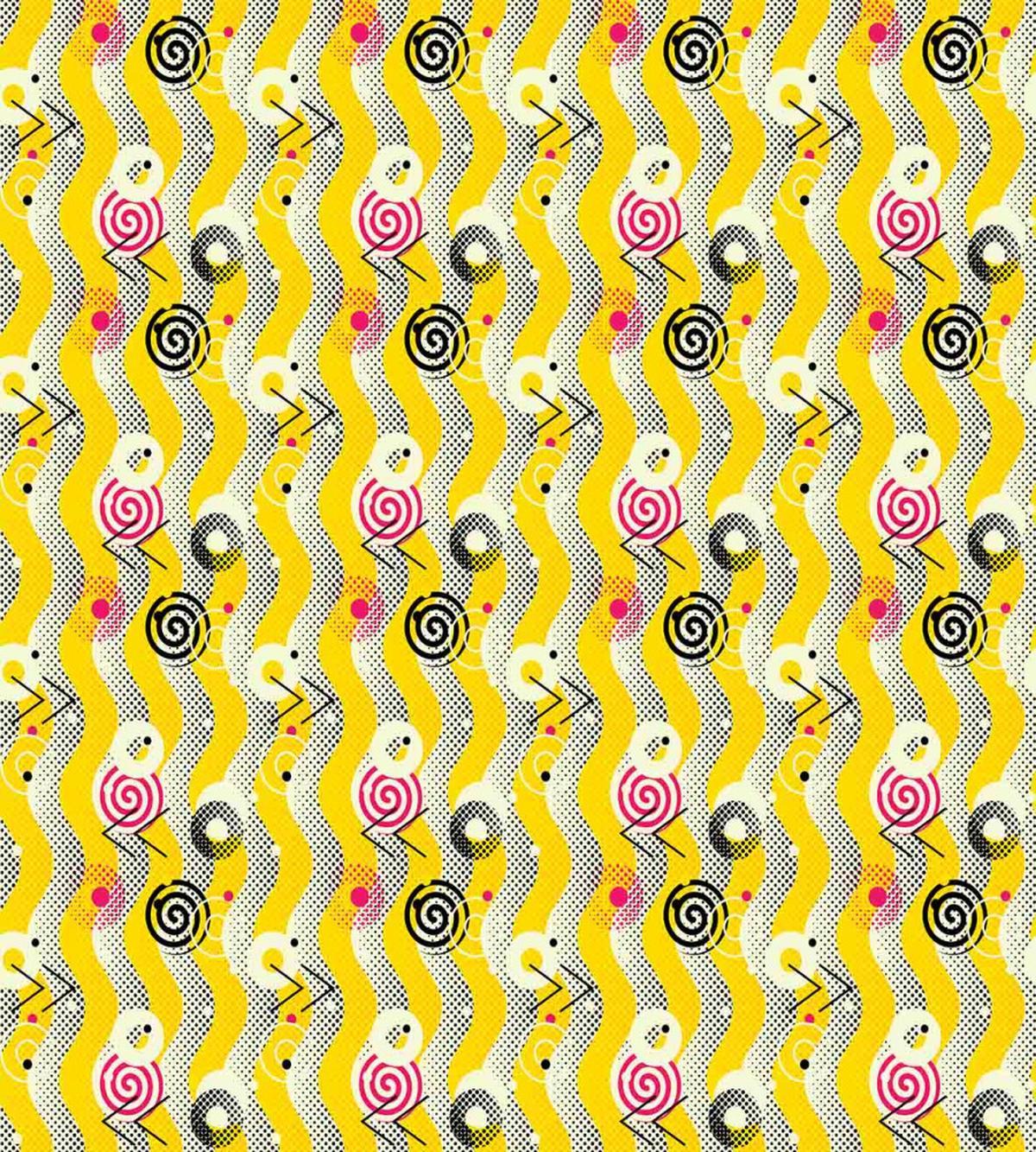 Pixelated Waves Halftone — Pattern