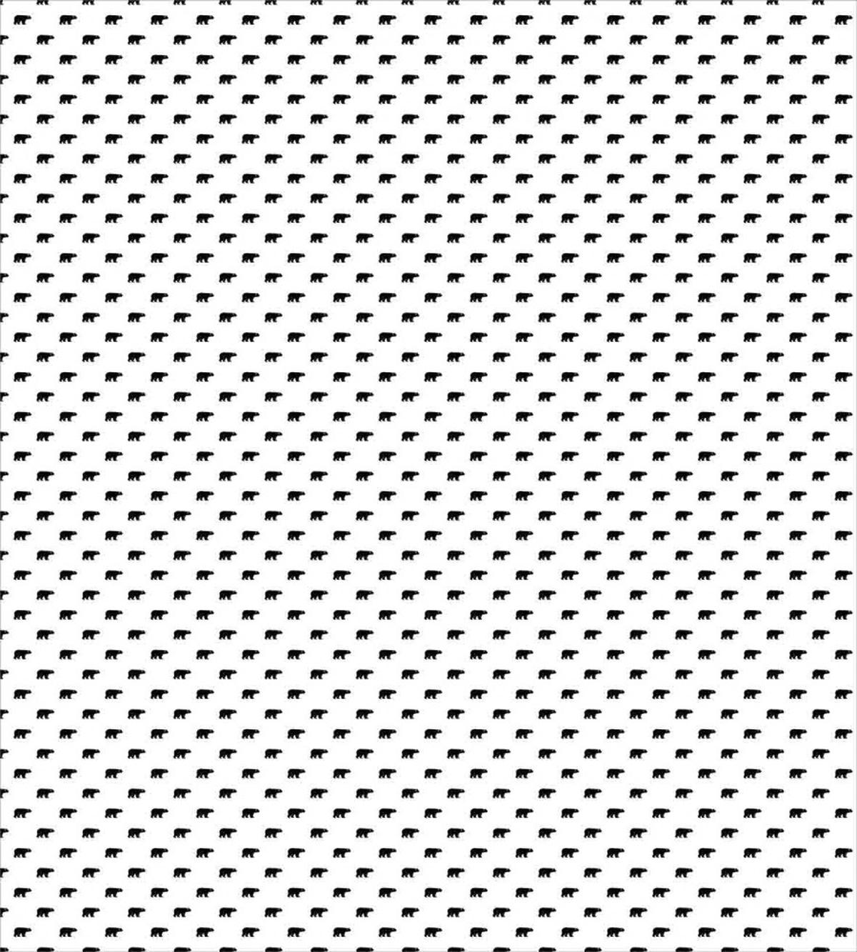 Monochrome Furry Animal — Pattern