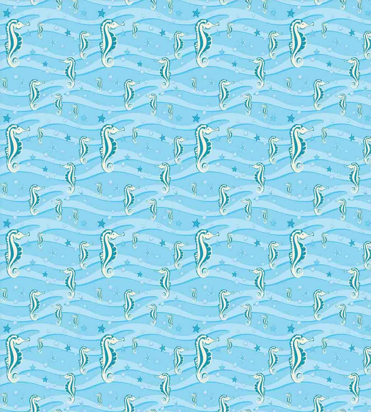 Cartoon Seahorses Nursery — Pattern