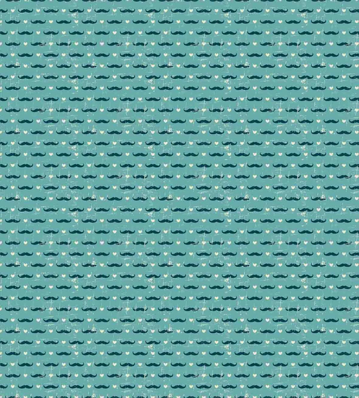 Mustaches Hearts Grunge — Pattern