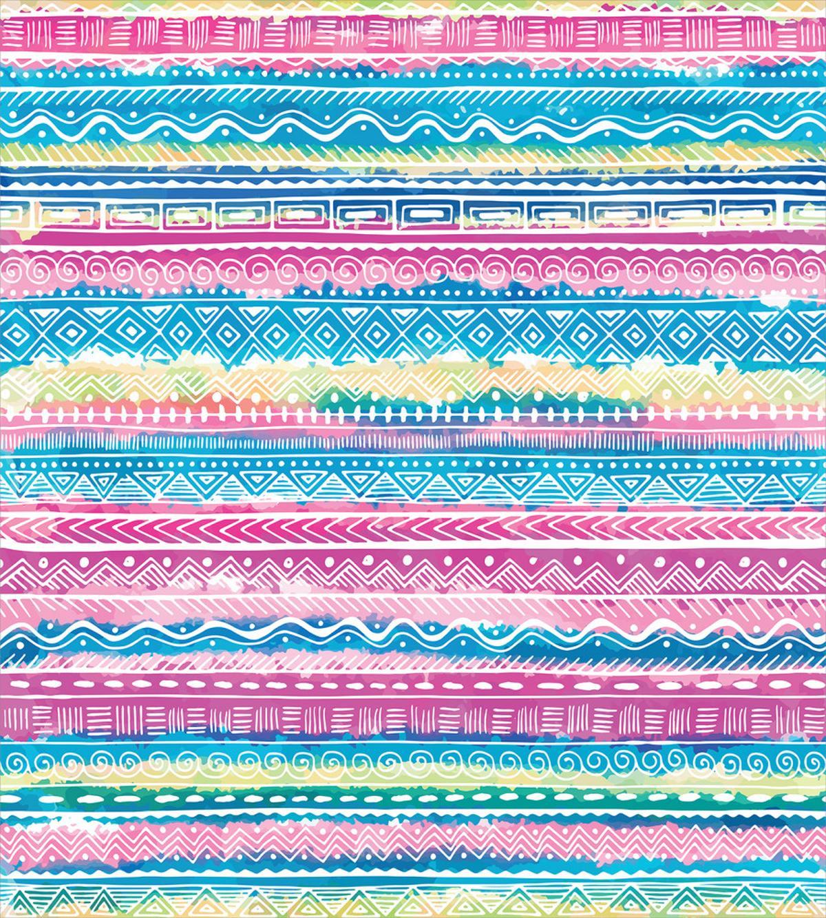Watercolor Aztec Stripes — Pattern