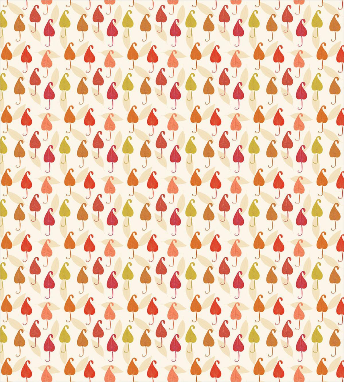 Abstract Autumn Leaf Art — Pattern
