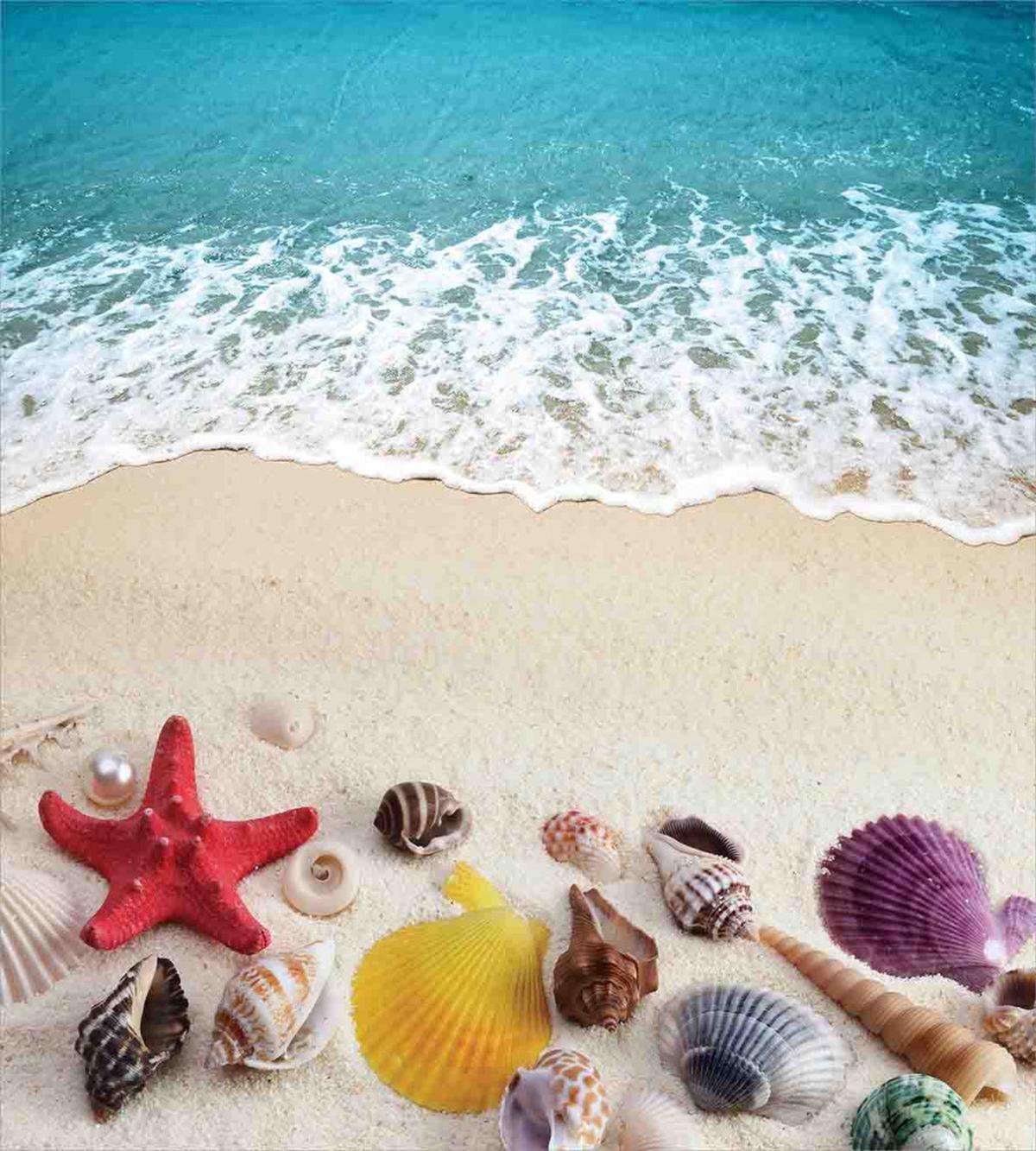 Sea Shells on Sandy Coast — Pattern