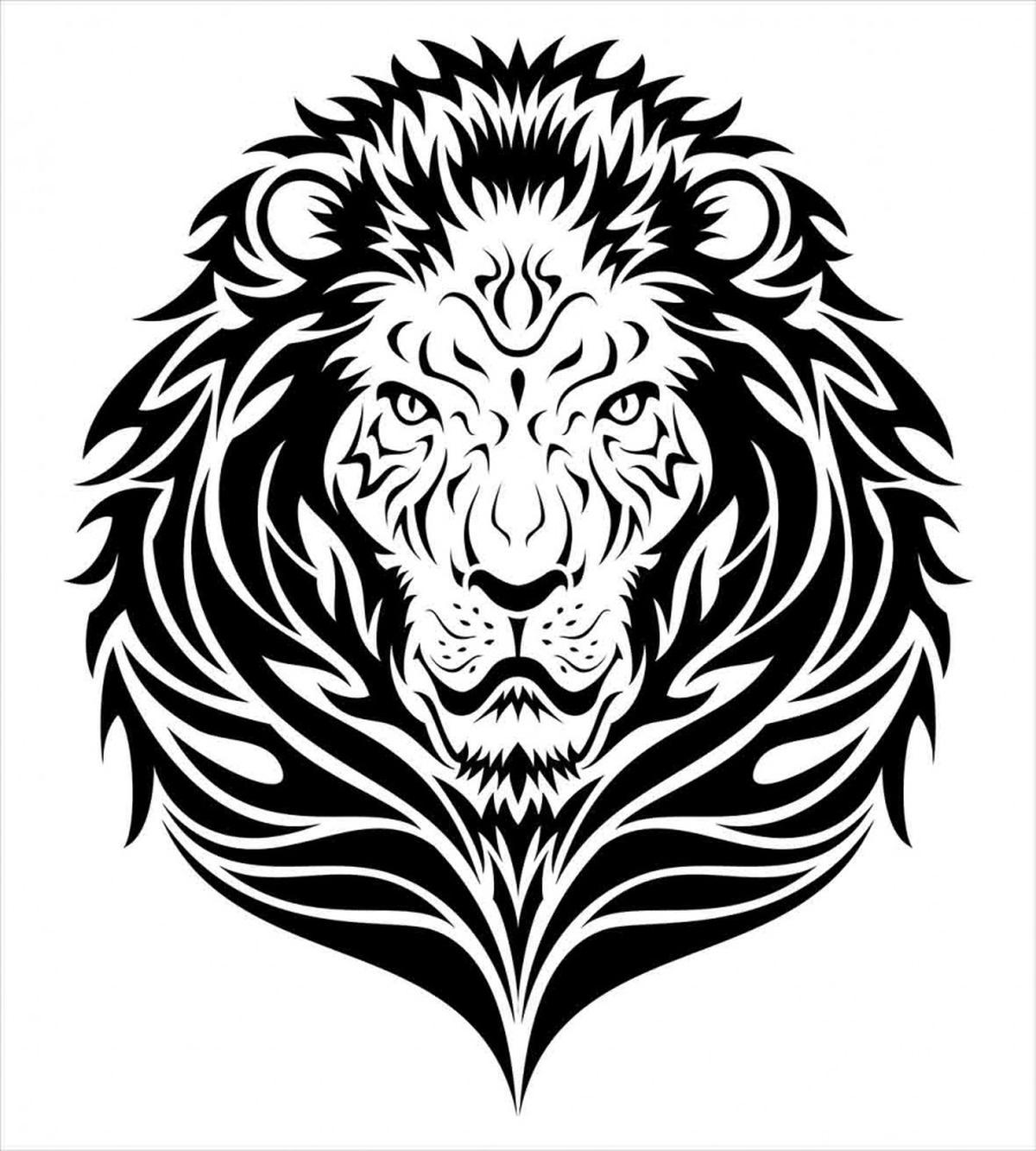 Lion Portrait — Pattern