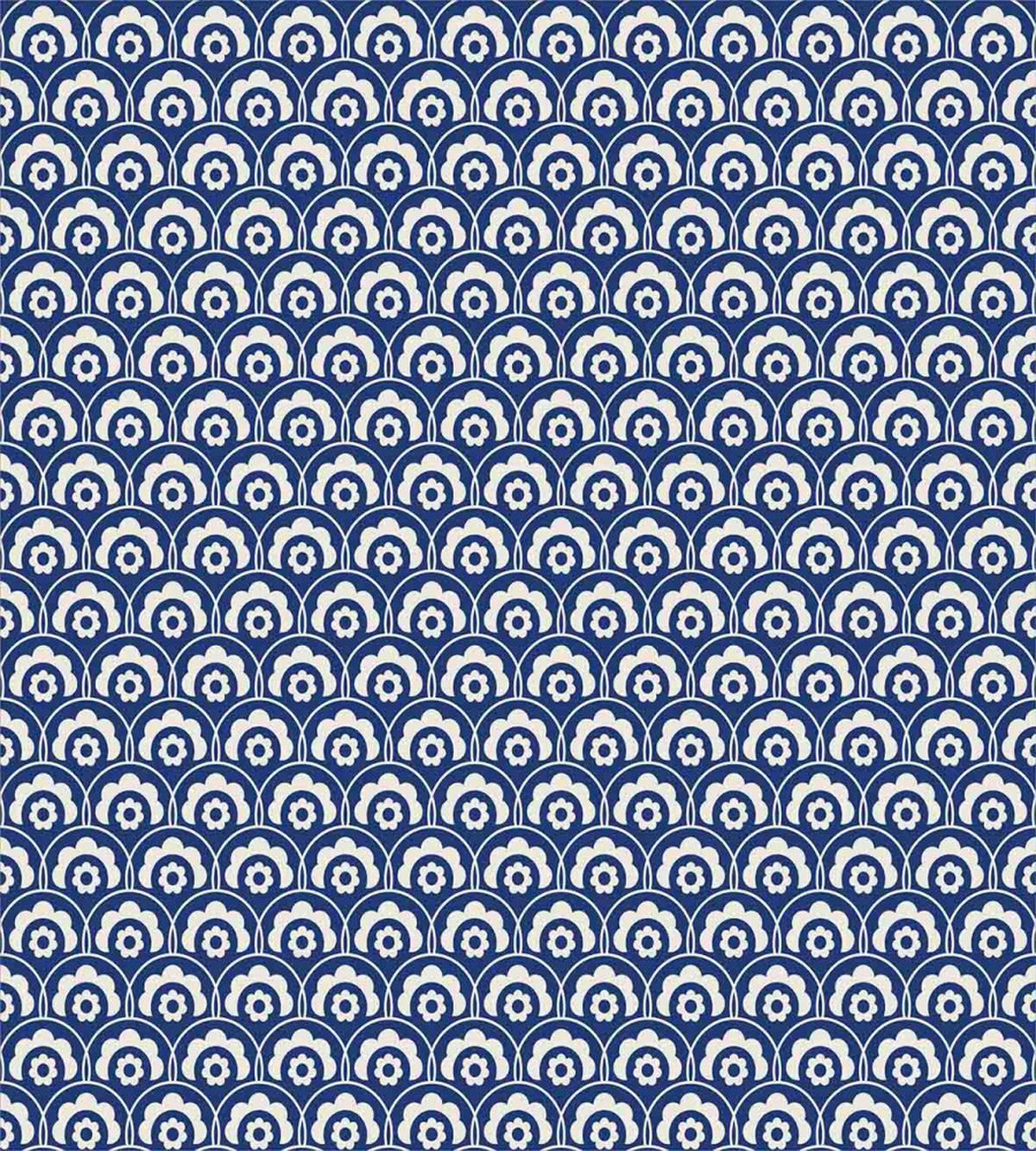 Fish Scale Floral Motif — Pattern