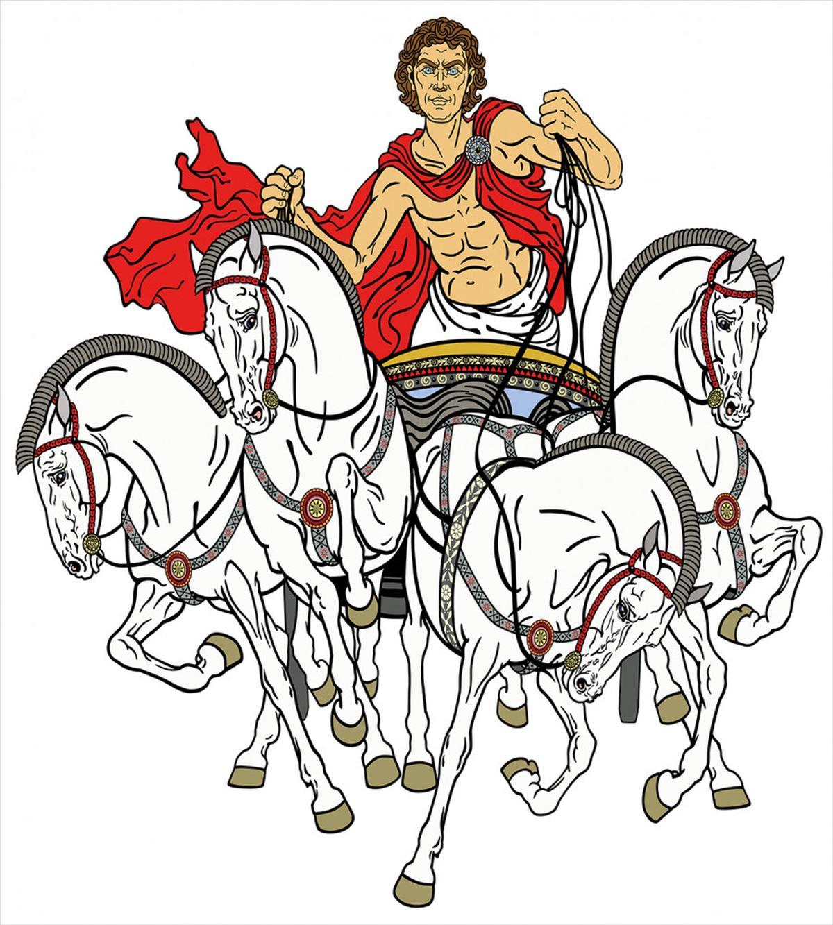 Hellenic Man Chariot — Pattern
