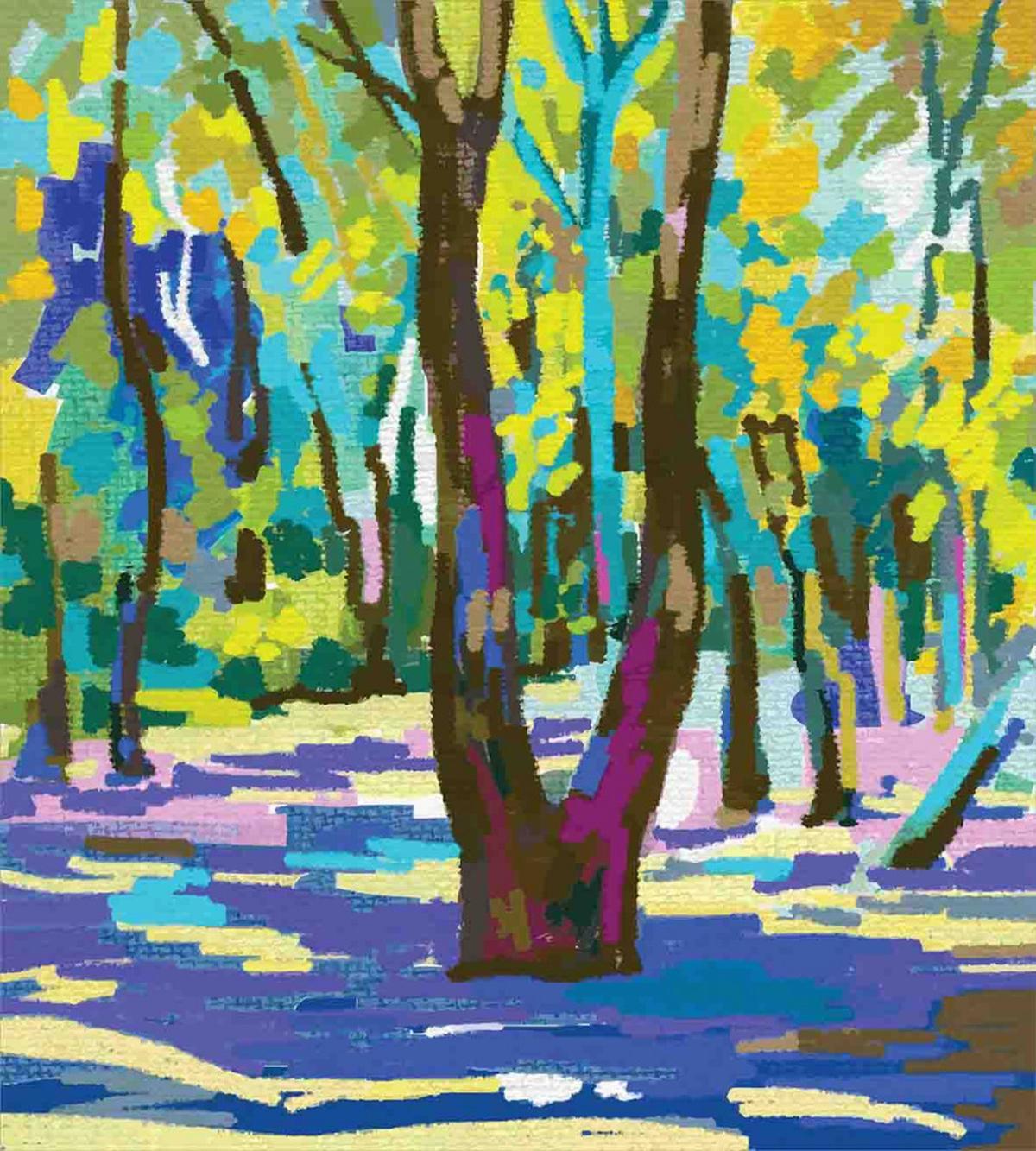 Vibrant Forest Tree Leaves — Pattern