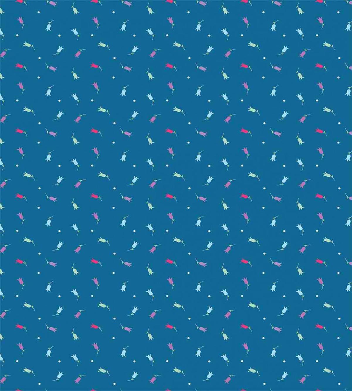 Colorful Bluebell Blossoms — Pattern