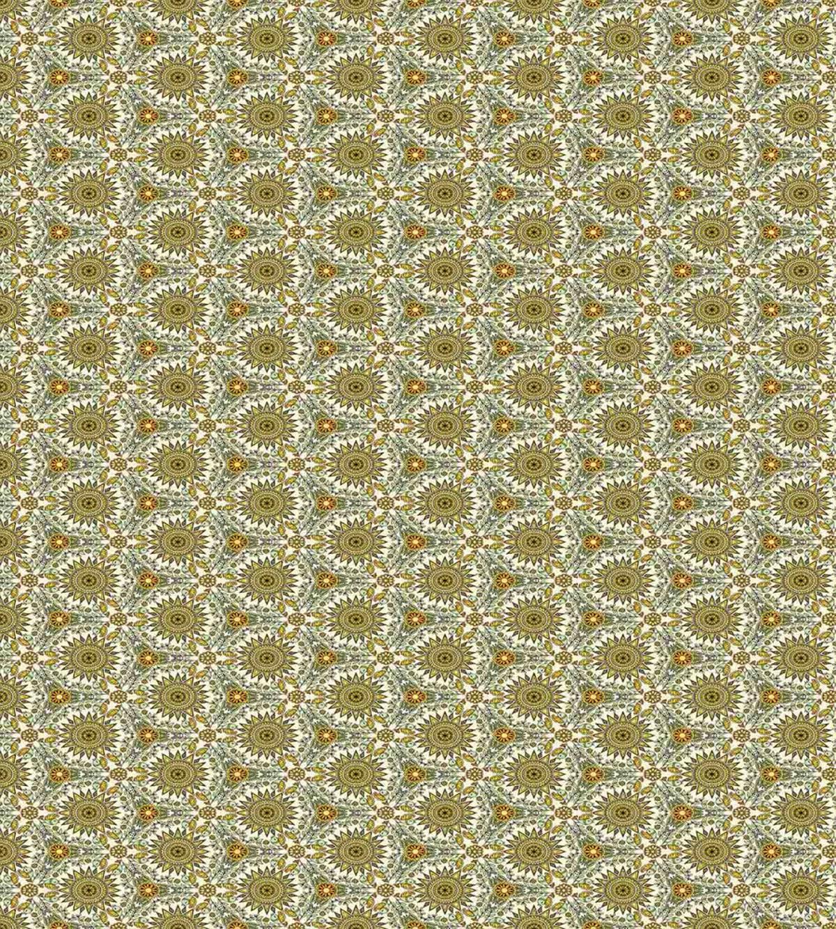 Folkloric Birds and Mandala — Pattern