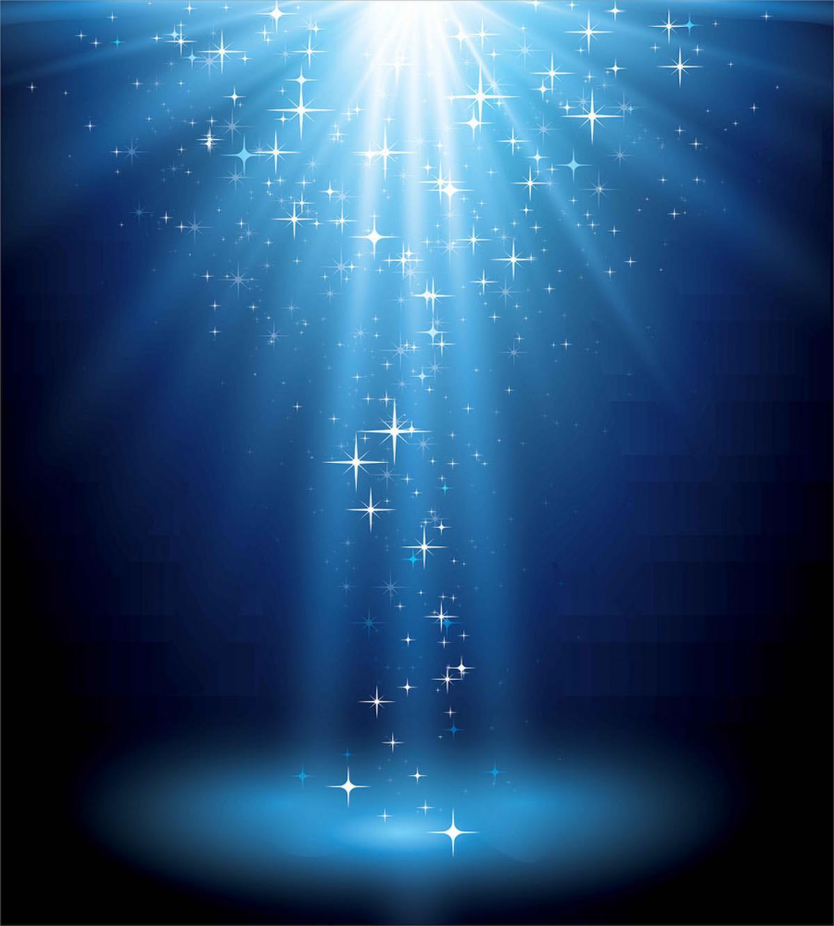 Star Night Vibrant Blue Tones — Pattern