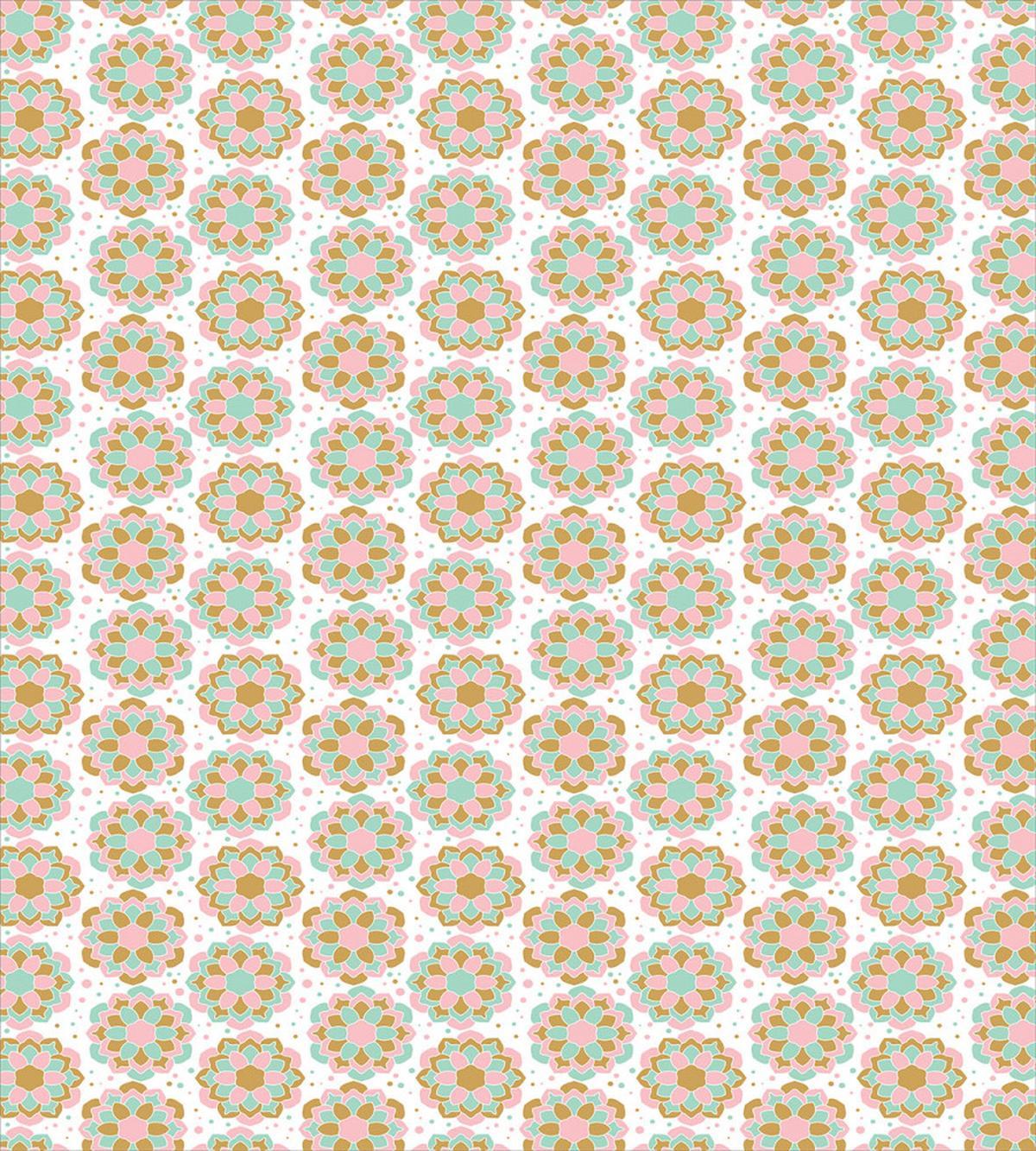Pastel Asian Blossoms Art — Pattern