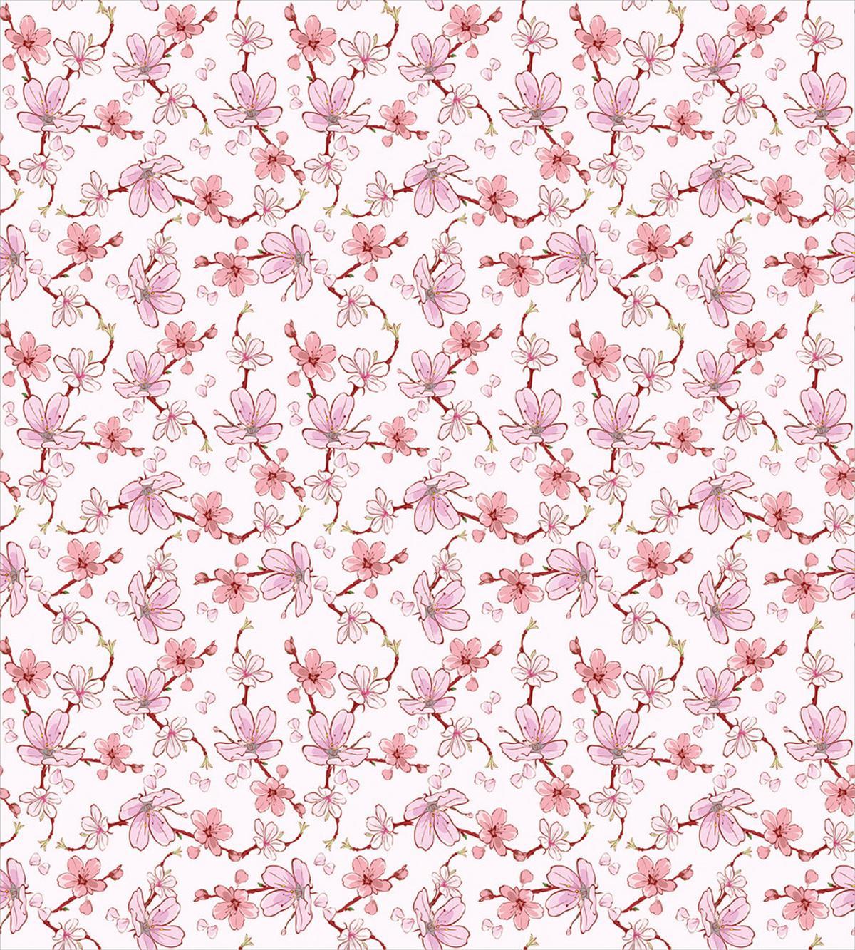 Japanese Cherry Blooms — Pattern