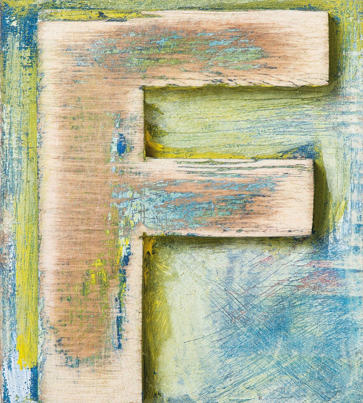 Worn Uppercase F Type — Pattern