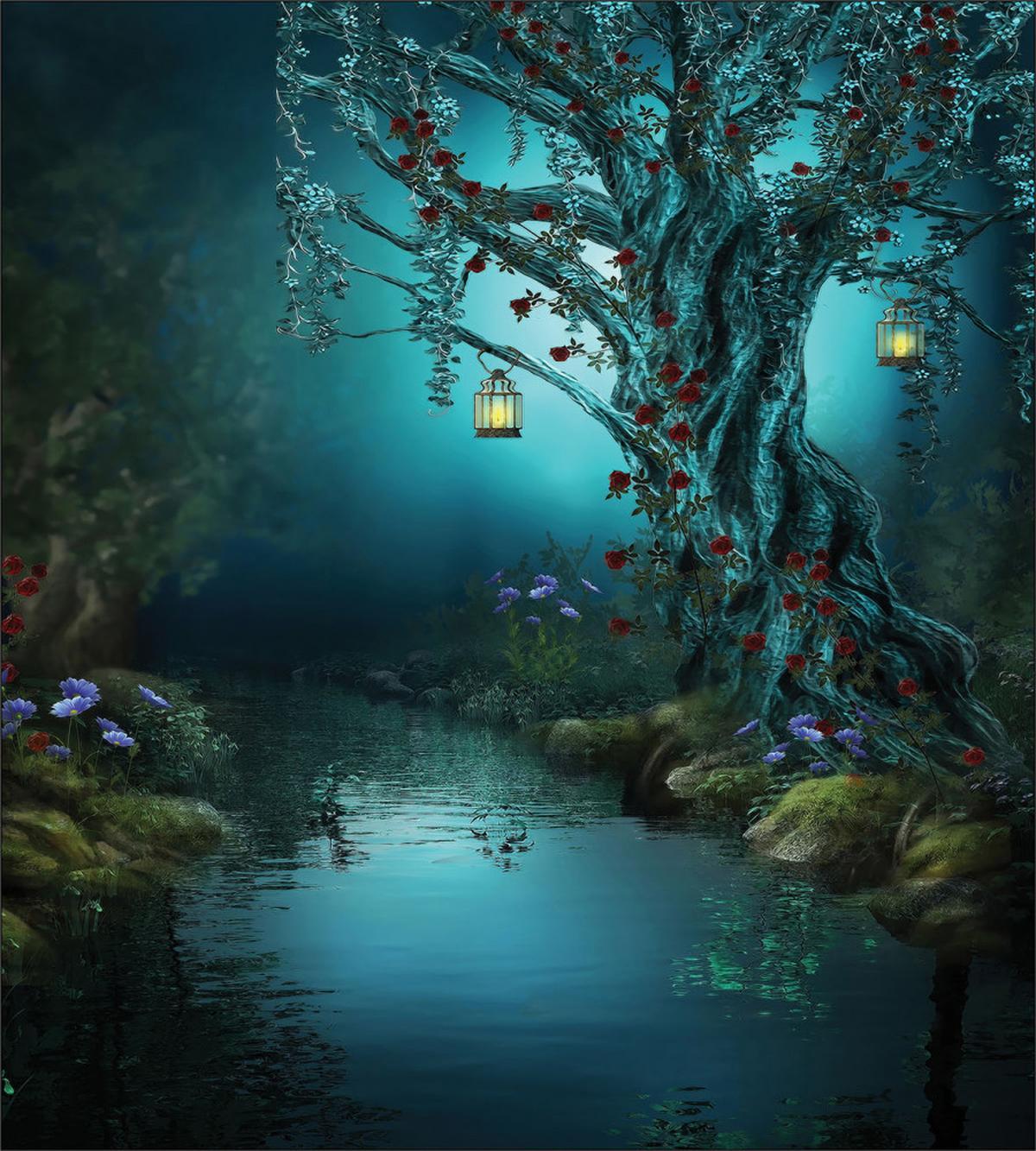 Mystical Forest Lake — Pattern
