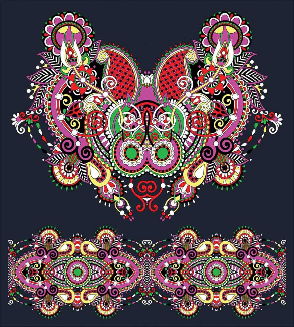 Ornate Paisley Features — Pattern