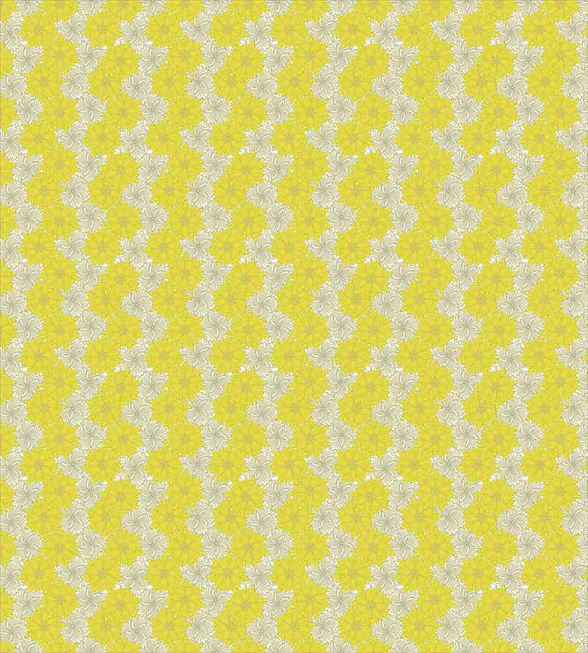 Bicolor Floral Design — Pattern