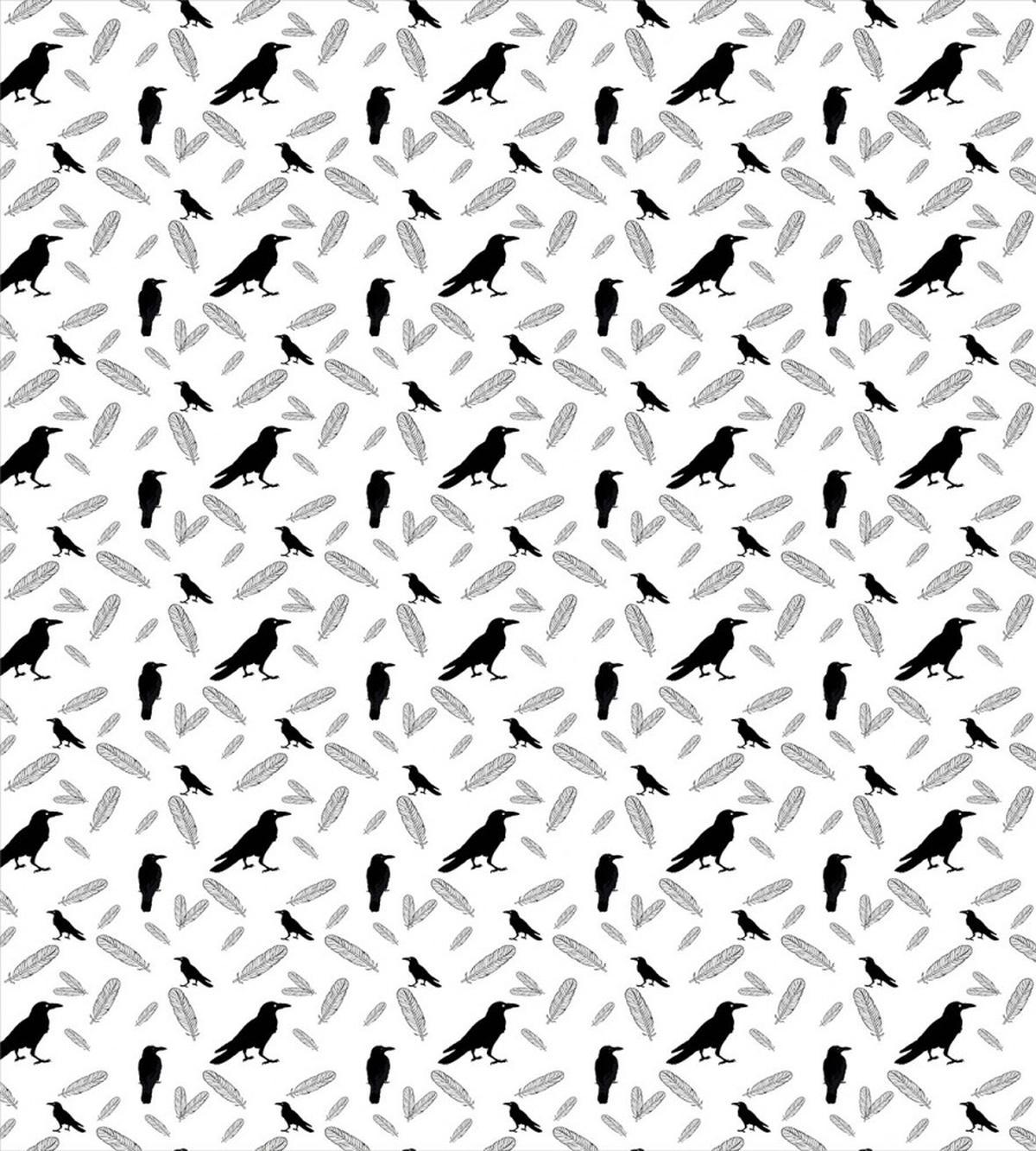 Goth Birds and Feathers — Pattern